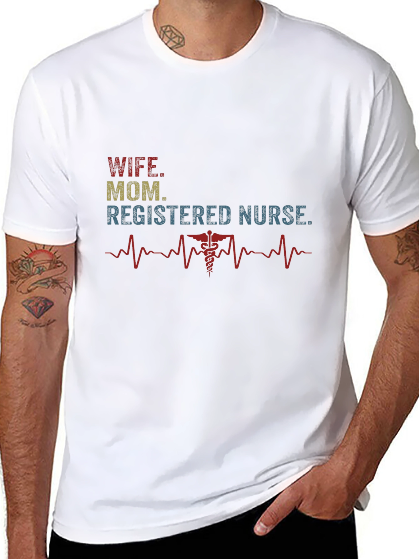 Wife Mom Registered Nurse T-Shirt