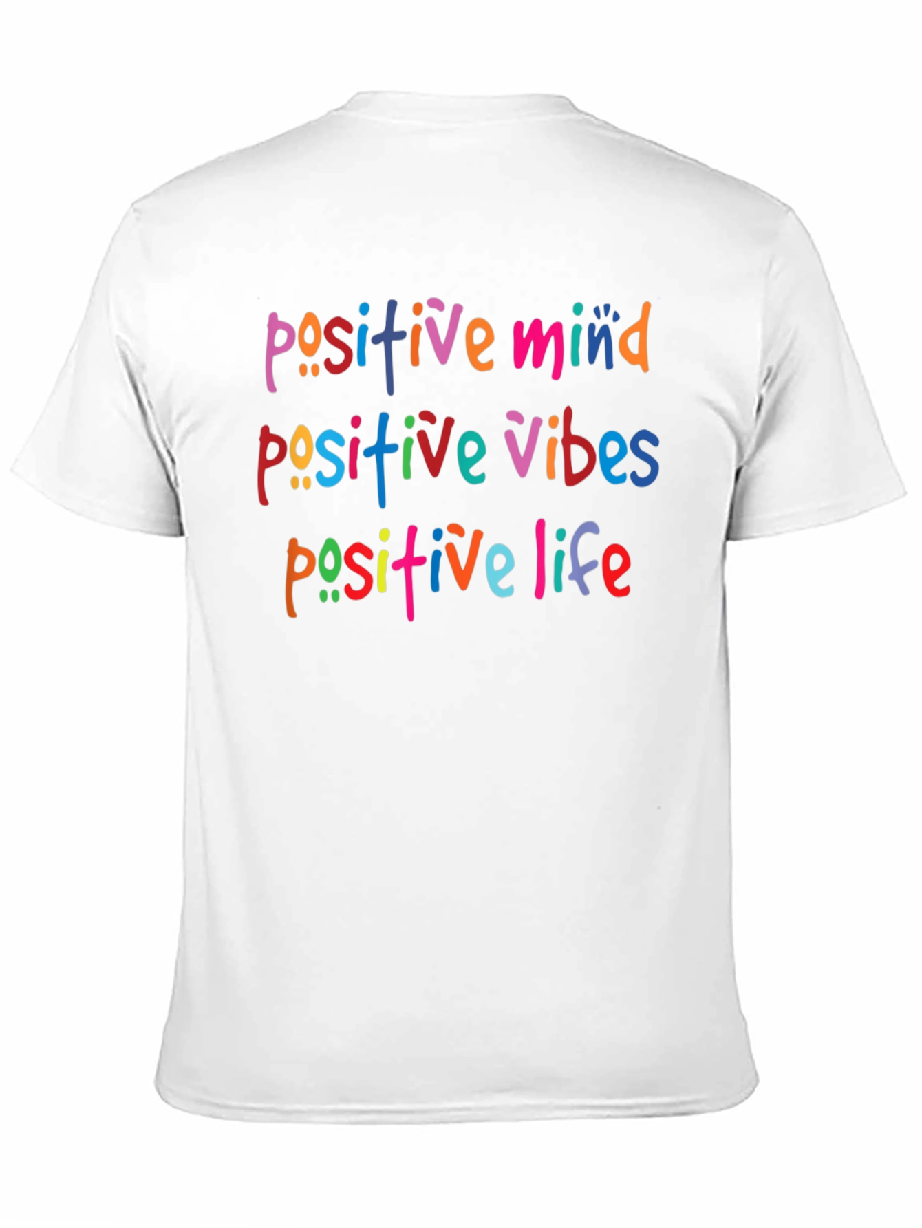 Positive Vibes Graphic Tee - Black Cotton Blend