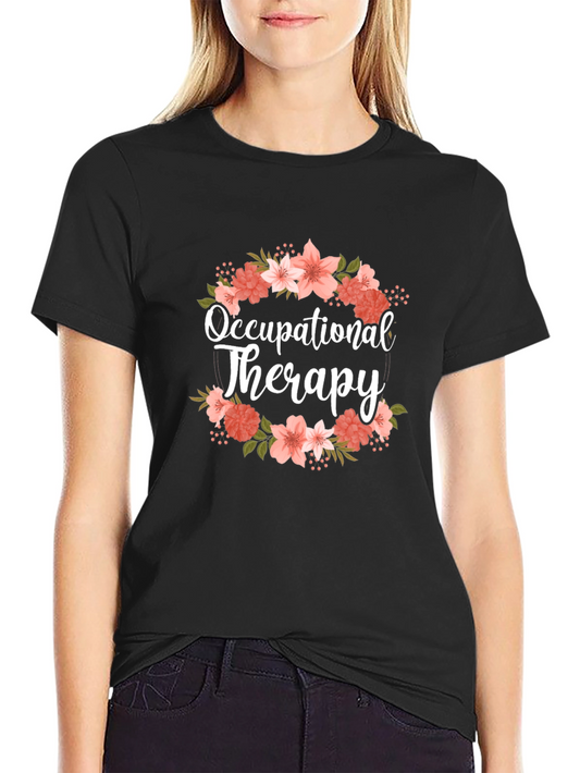 Floral Occupational Therapy T-Shirt