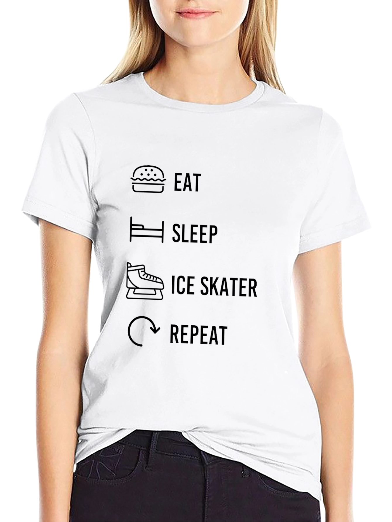 Eat Sleep Ice Skater Repeat T-Shirt