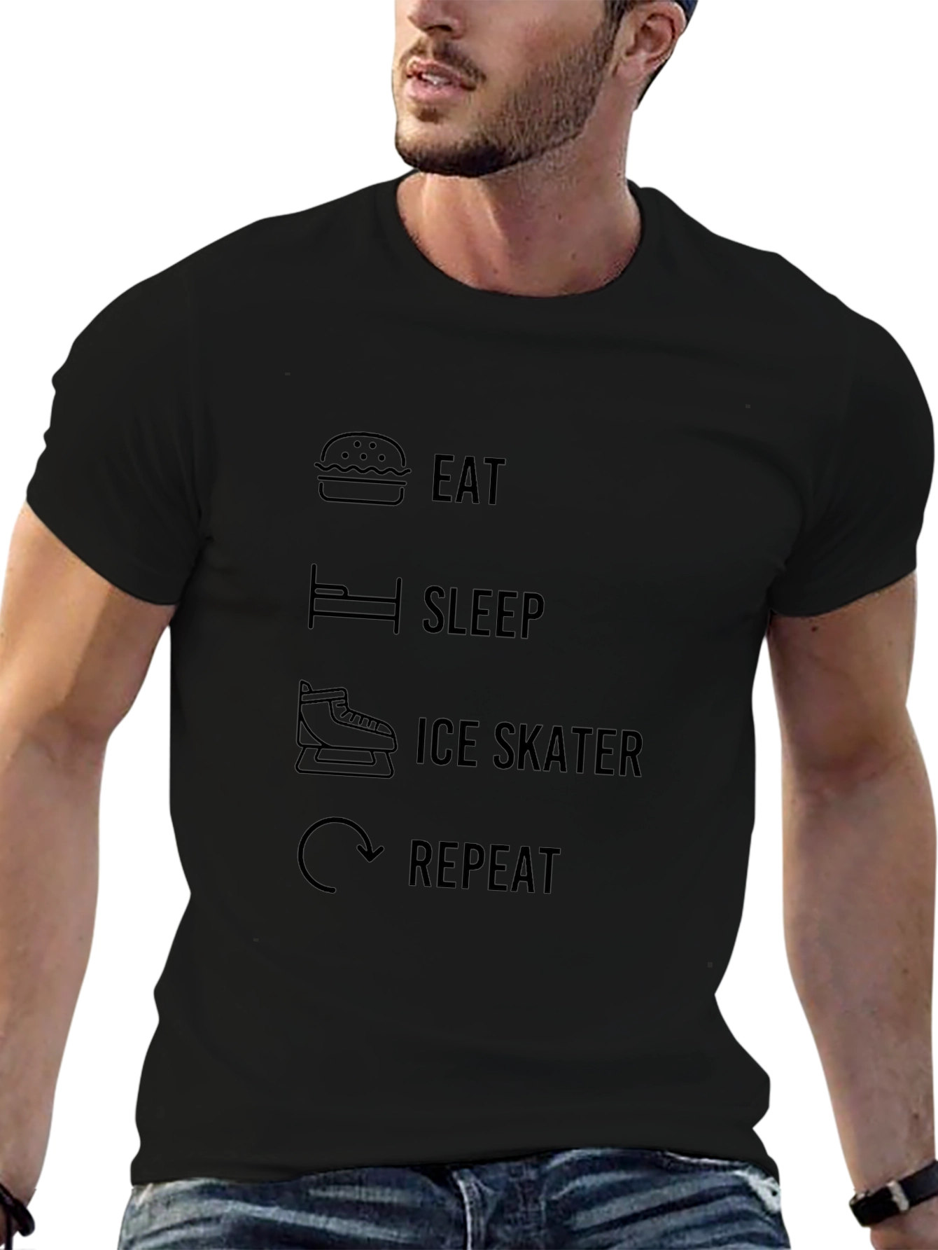 Eat Sleep Ice Skater Repeat T-Shirt