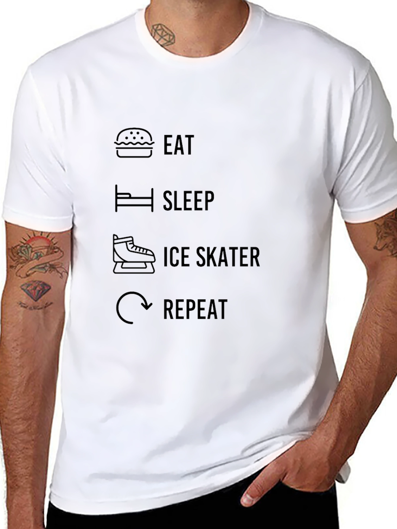 Eat Sleep Ice Skater Repeat T-Shirt