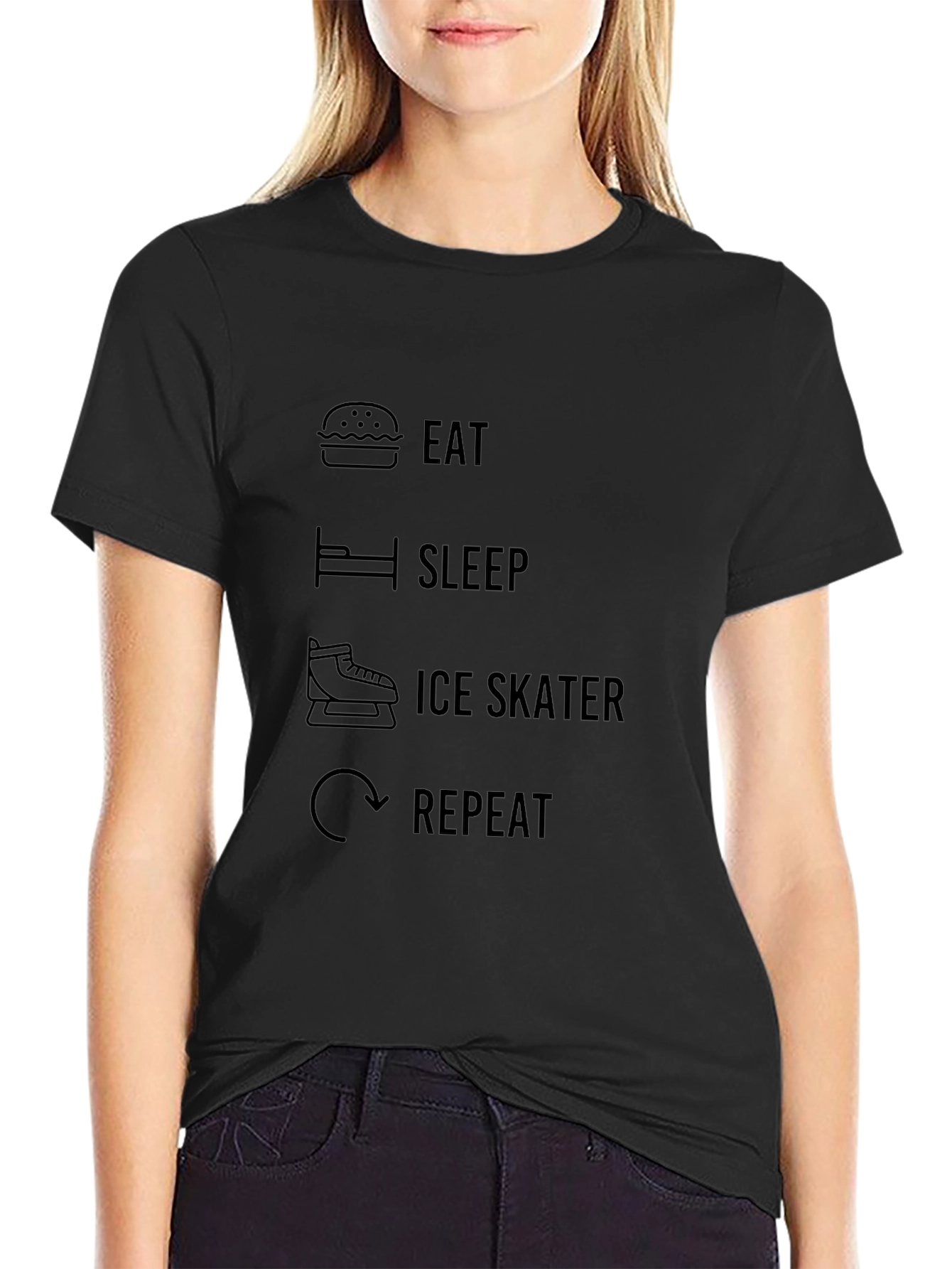 Eat Sleep Ice Skater Repeat T-Shirt