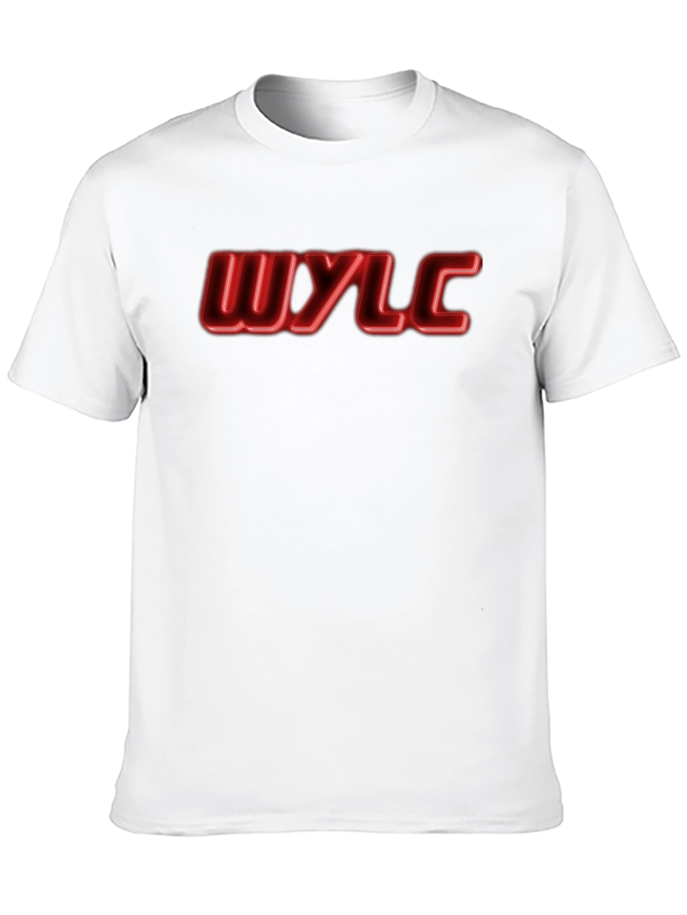WYLC Black T-Shirt with Red Lettering