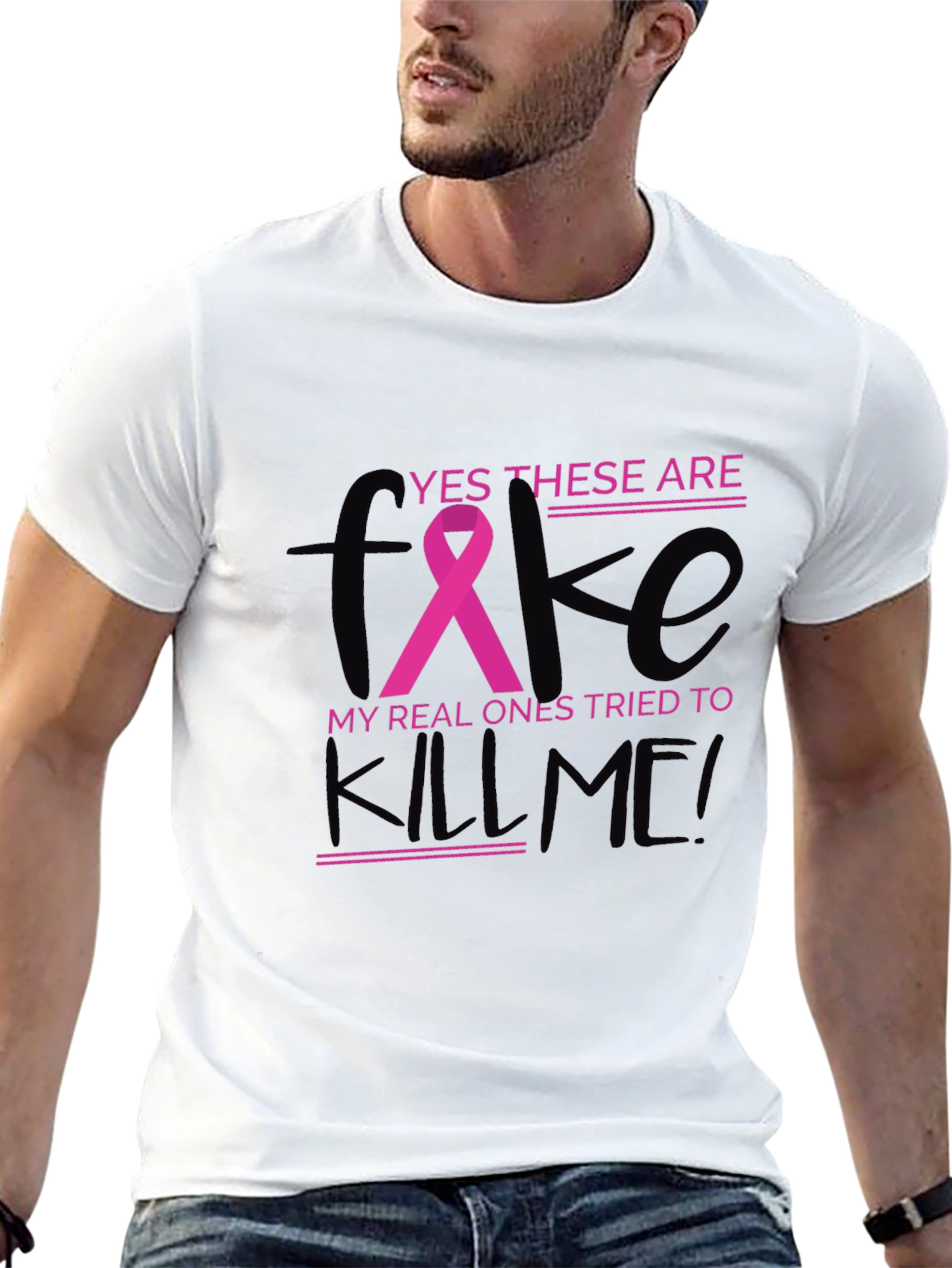Breast Cancer Awareness T-Shirt - Funny Graphic Tee