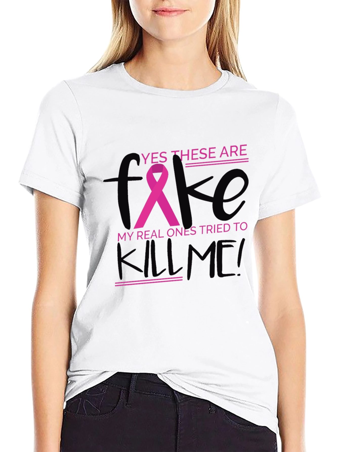 Breast Cancer Awareness T-Shirt - Funny Graphic Tee