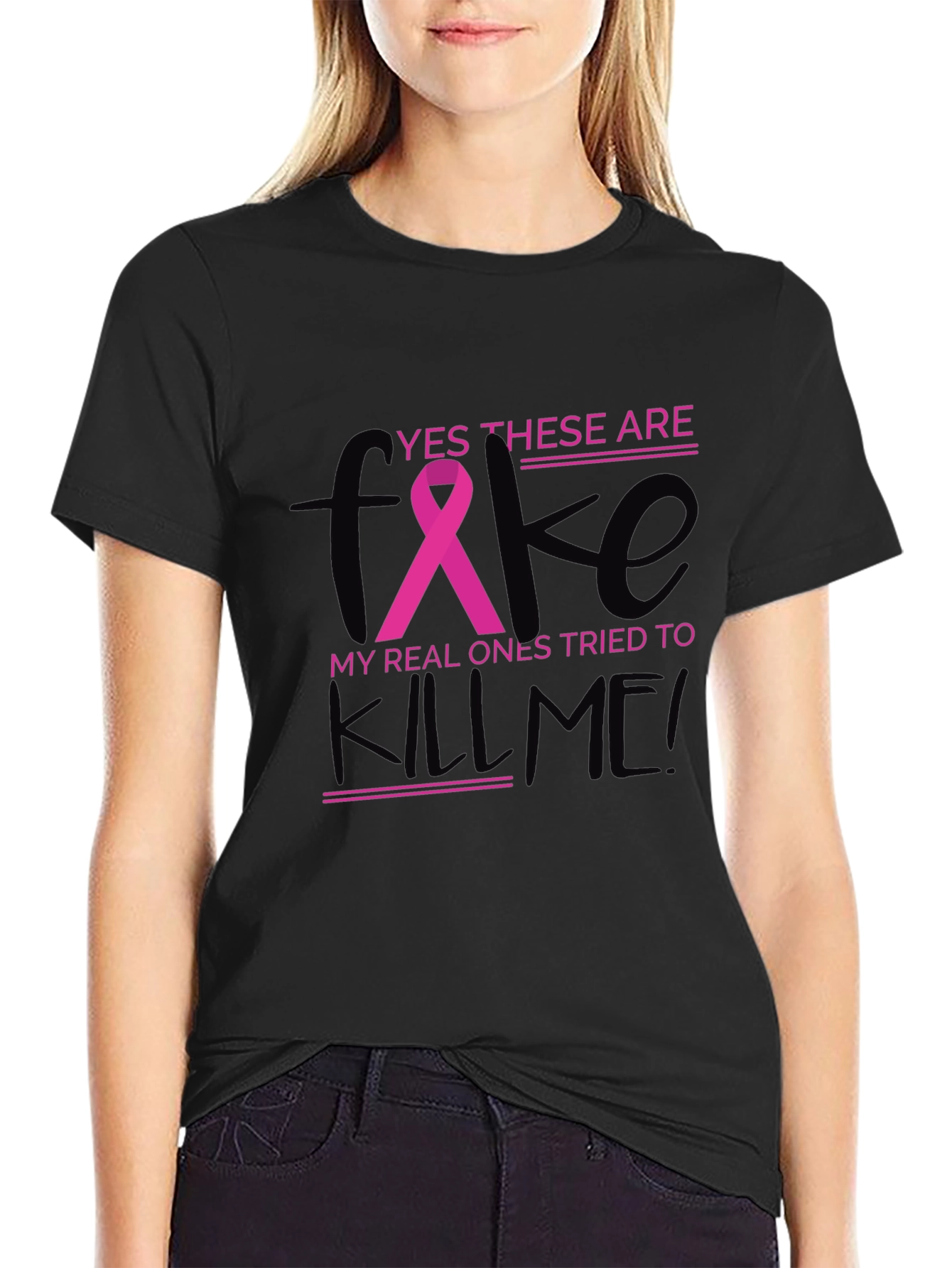Breast Cancer Awareness T-Shirt - Funny Graphic Tee
