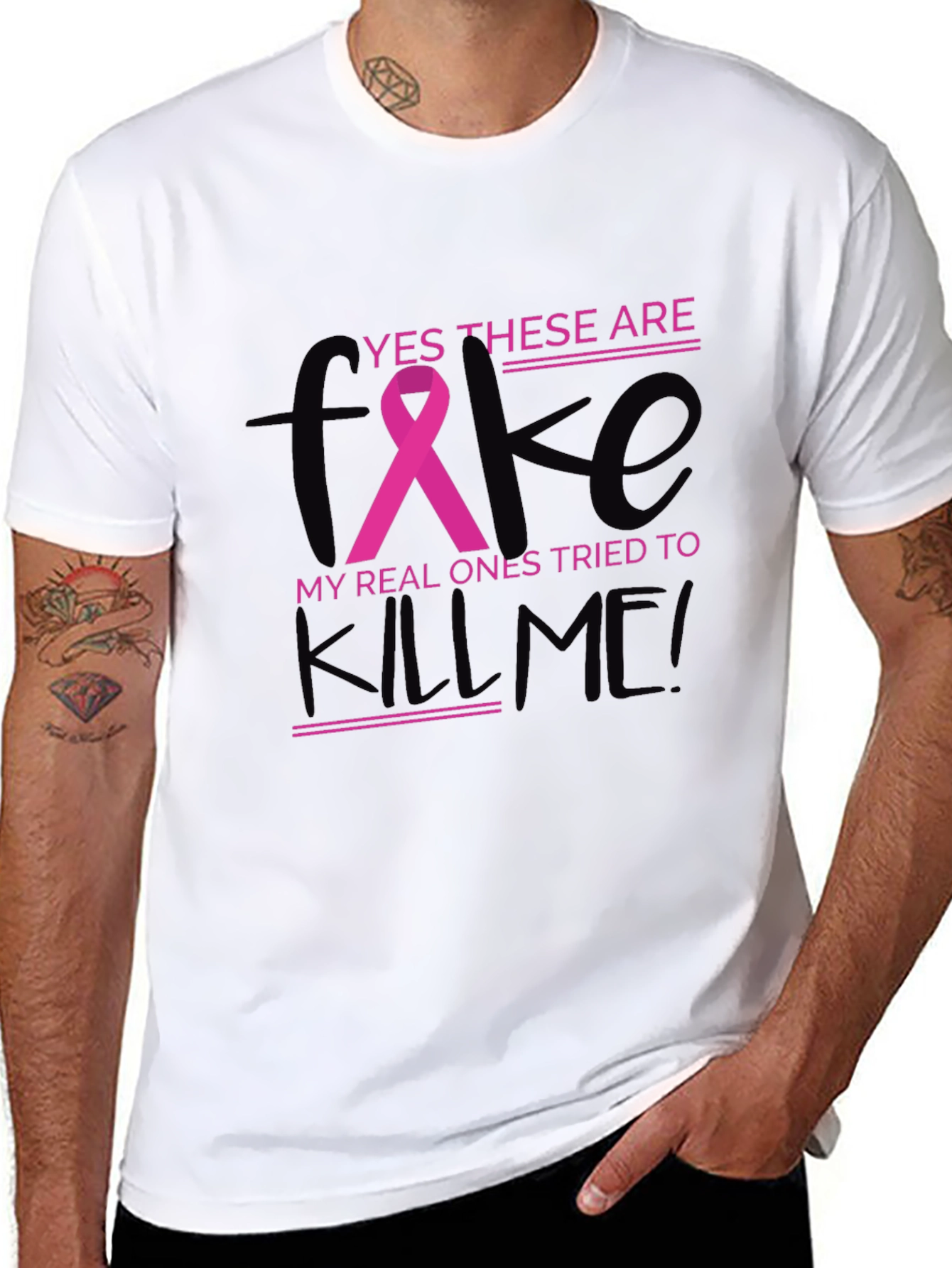 Breast Cancer Awareness T-Shirt - Funny Graphic Tee