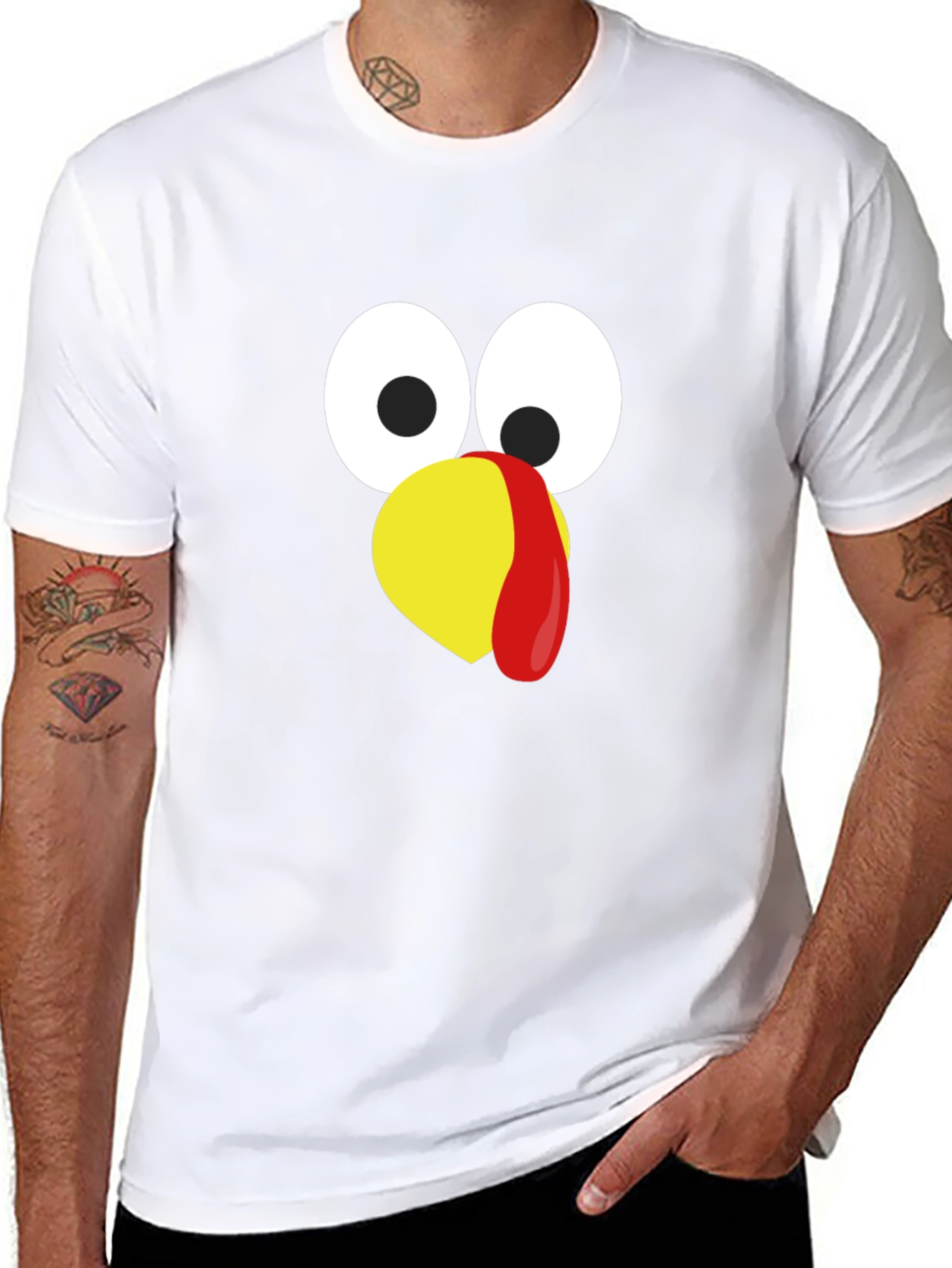 Turkey Face Thanksgiving T-Shirt