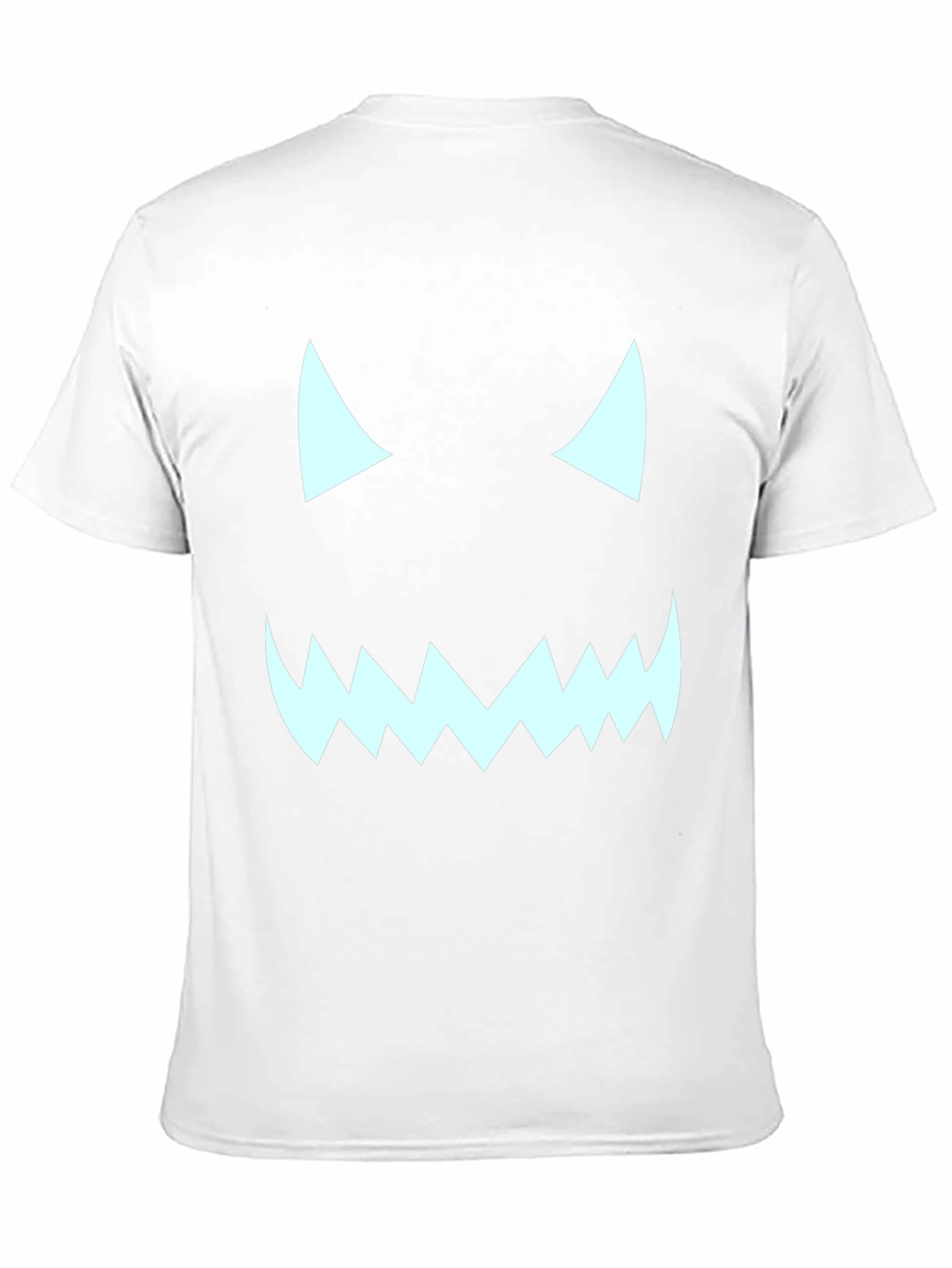 Halloween Monster Face Graphic Tee - Black T-Shirt