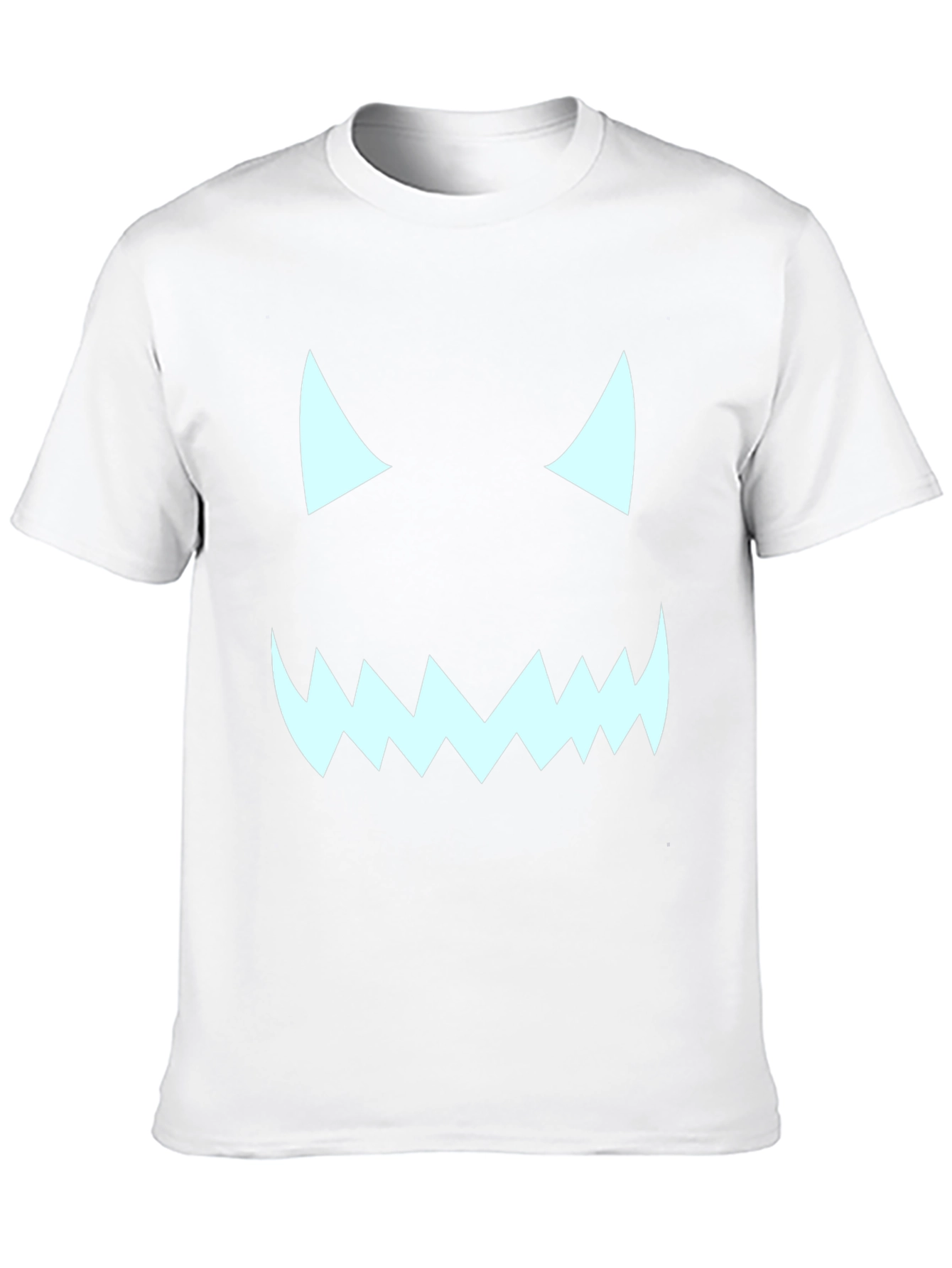 Halloween Monster Face Graphic Tee - Black T-Shirt