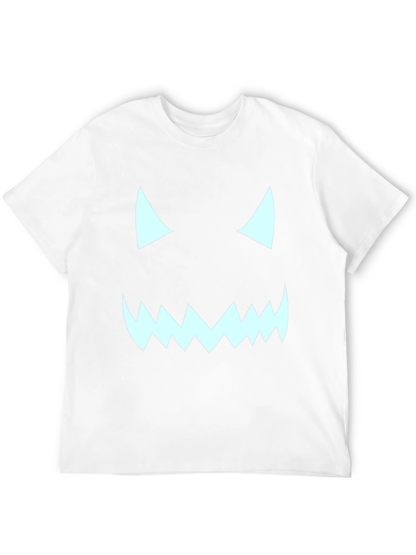 Halloween Monster Face Graphic Tee - Black T-Shirt