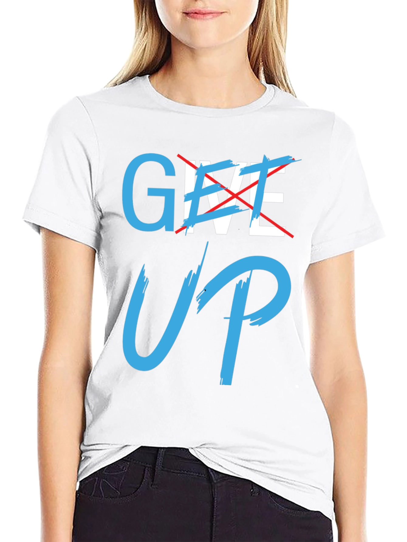 Never Give Up Motivational T-Shirt