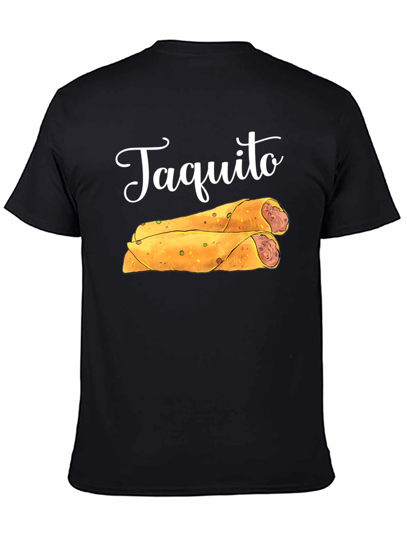 Taquito Graphic Tee - Black Cotton T-Shirt