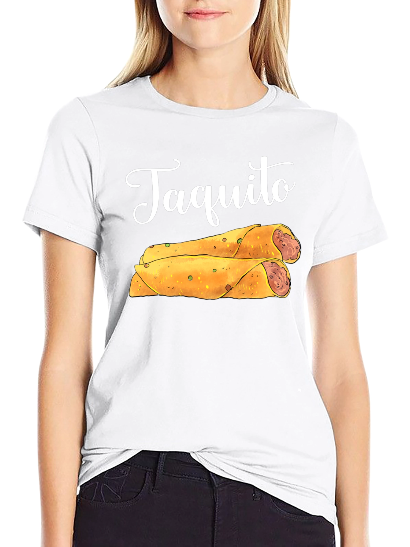 Taquito Graphic Tee - Black Cotton T-Shirt