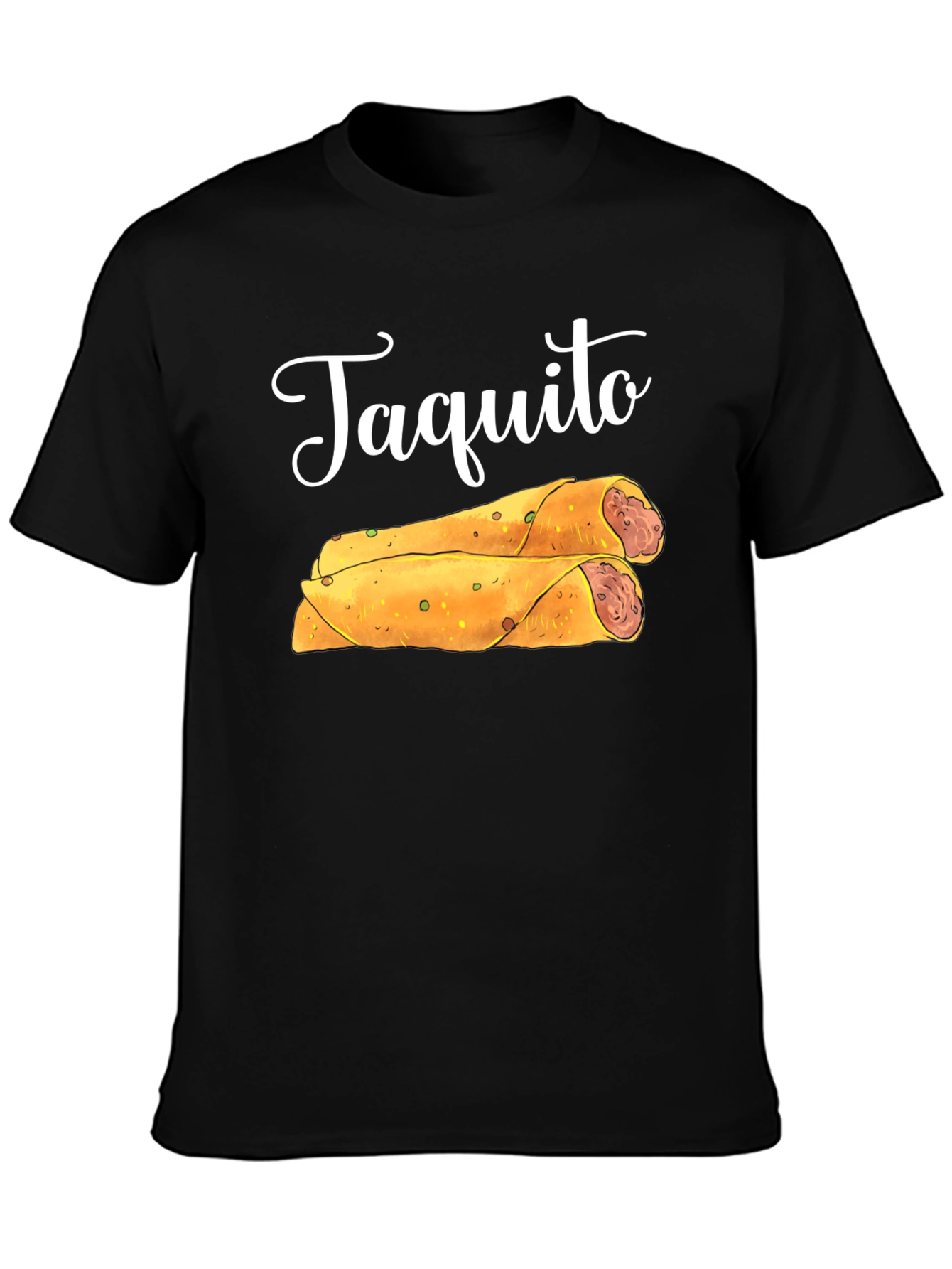 Taquito Graphic Tee - Black Cotton T-Shirt