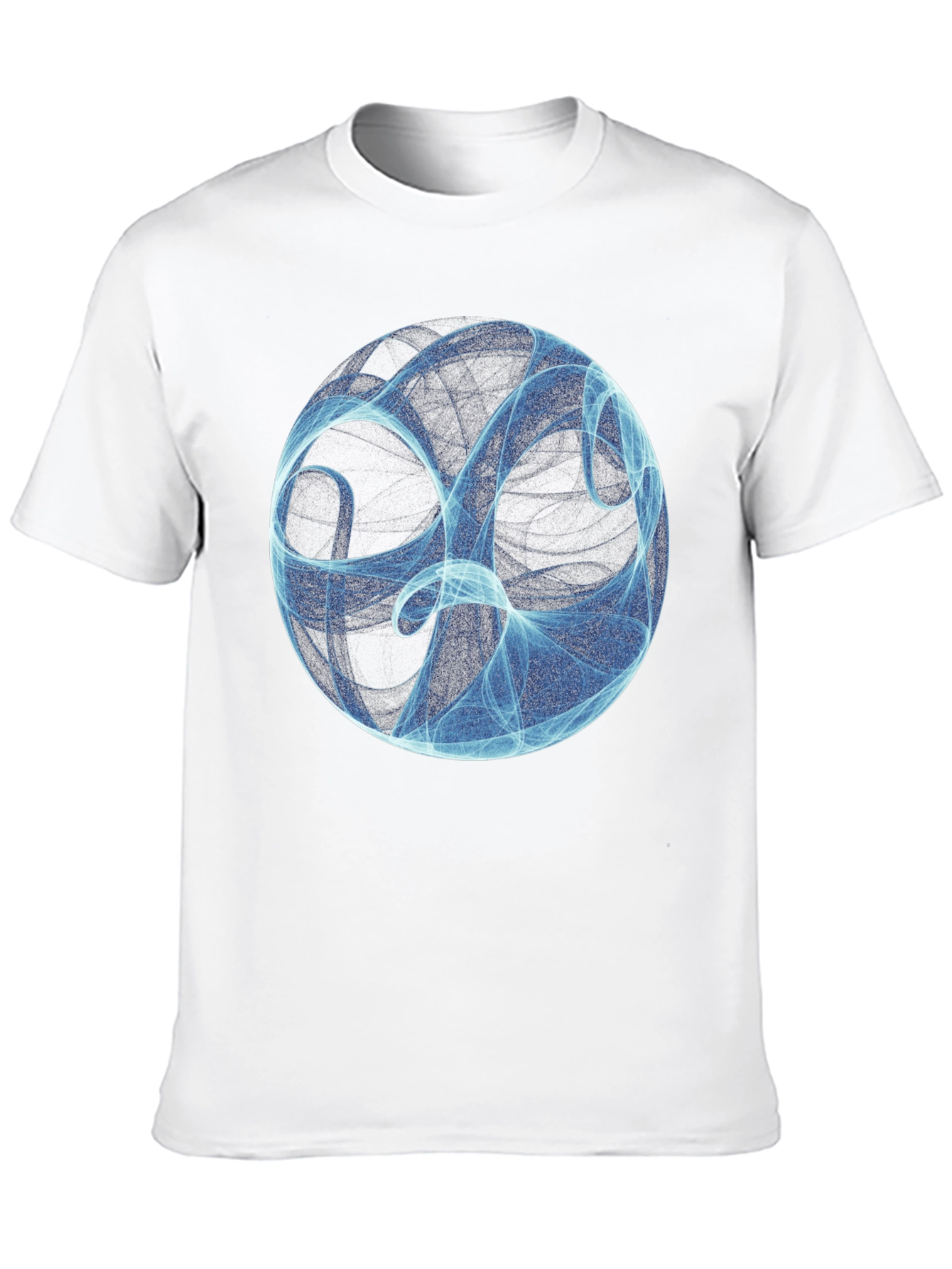 Abstract Sphere Graphic Black T-Shirt