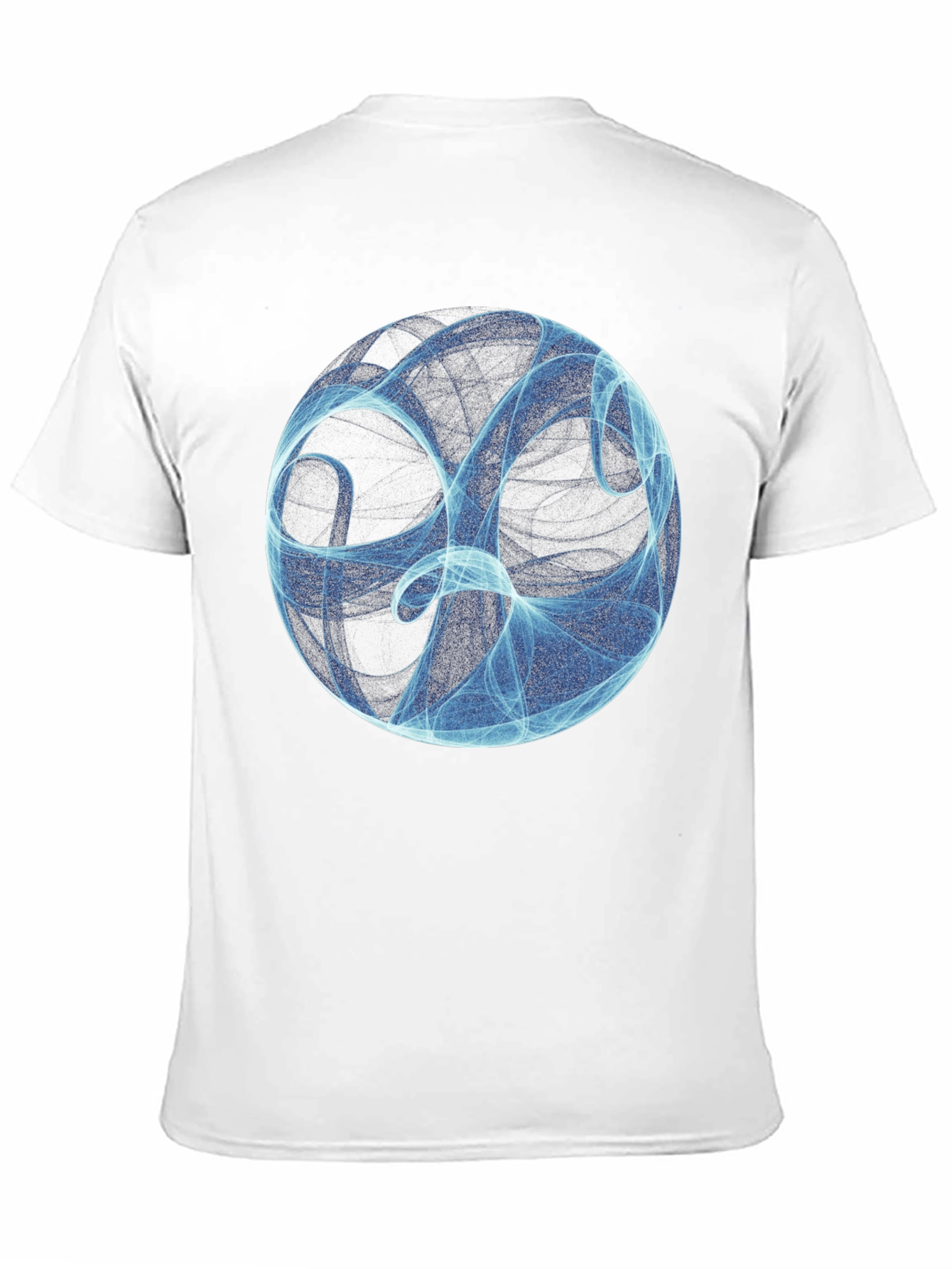 Abstract Sphere Graphic Black T-Shirt