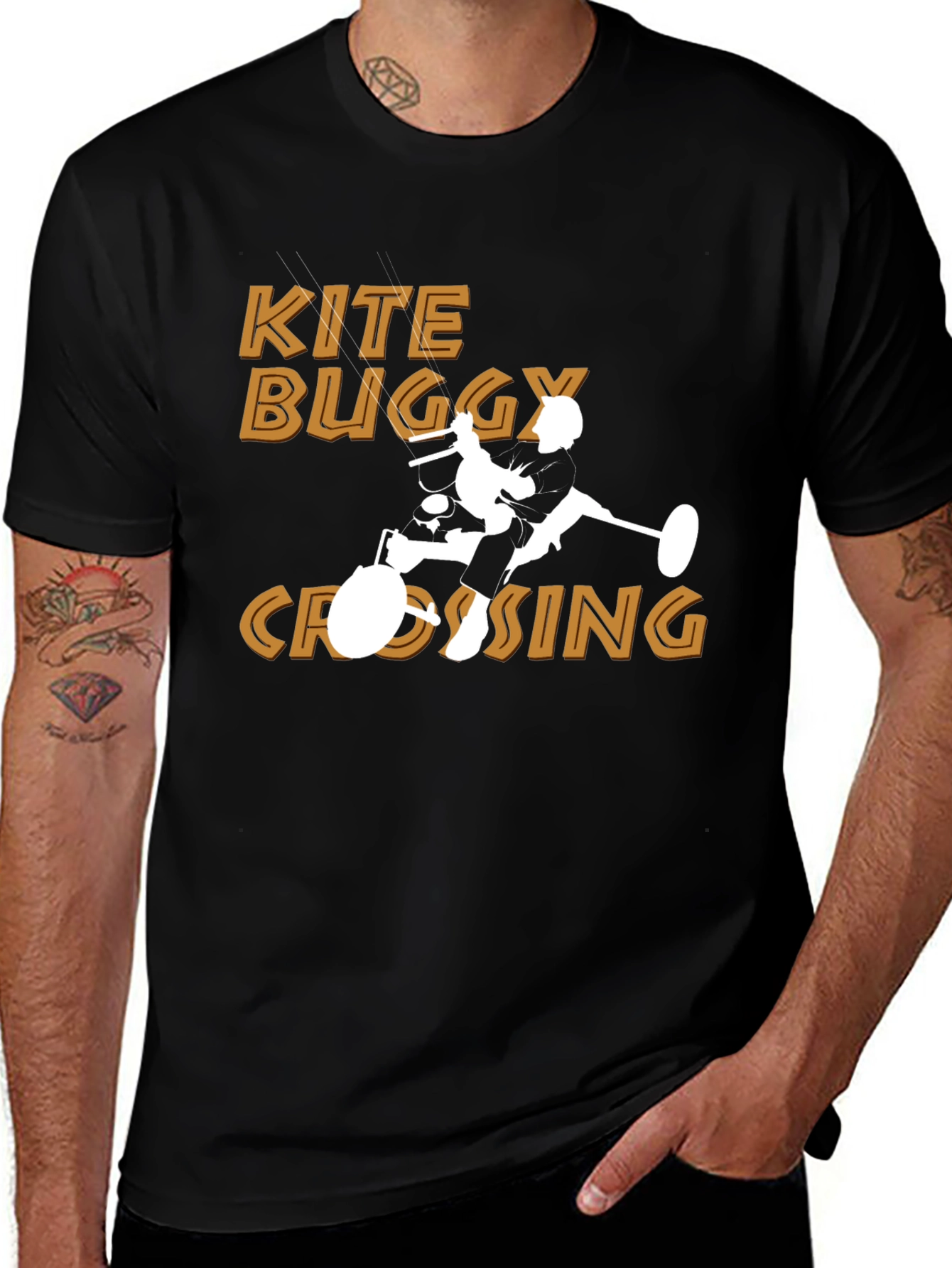 Kite Buggy Crossing Graphic Tee