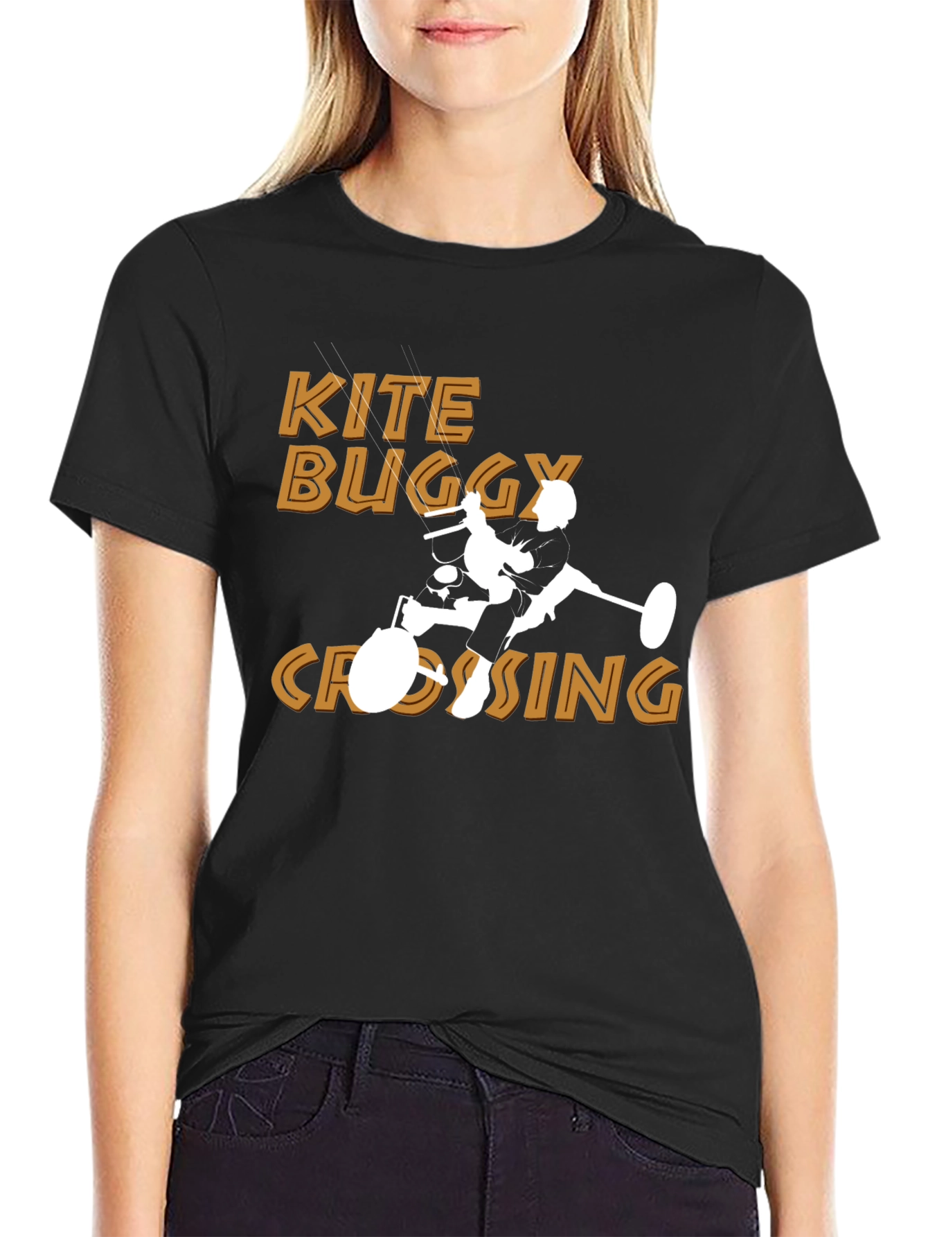 Kite Buggy Crossing Graphic Tee