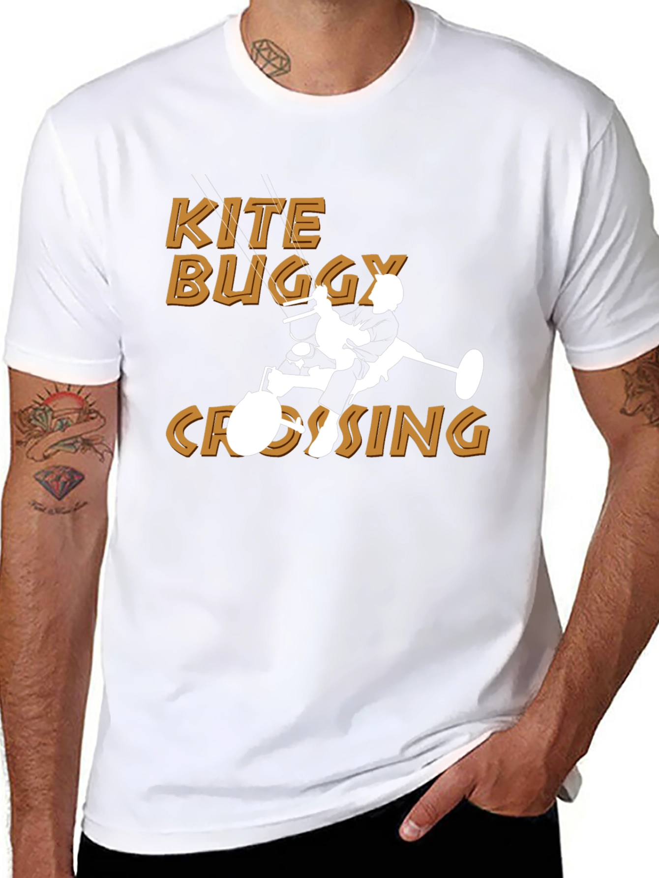 Kite Buggy Crossing Graphic Tee