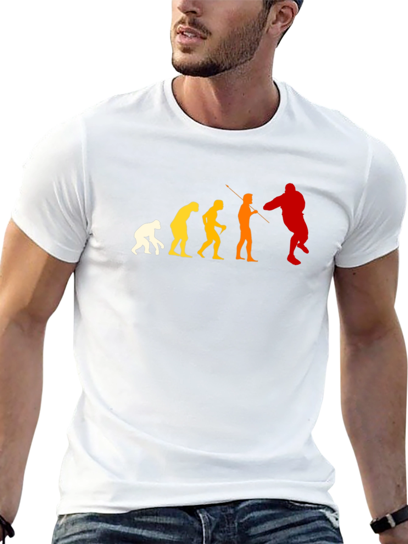 Evolution Meets Bouncer Graphic T-Shirt