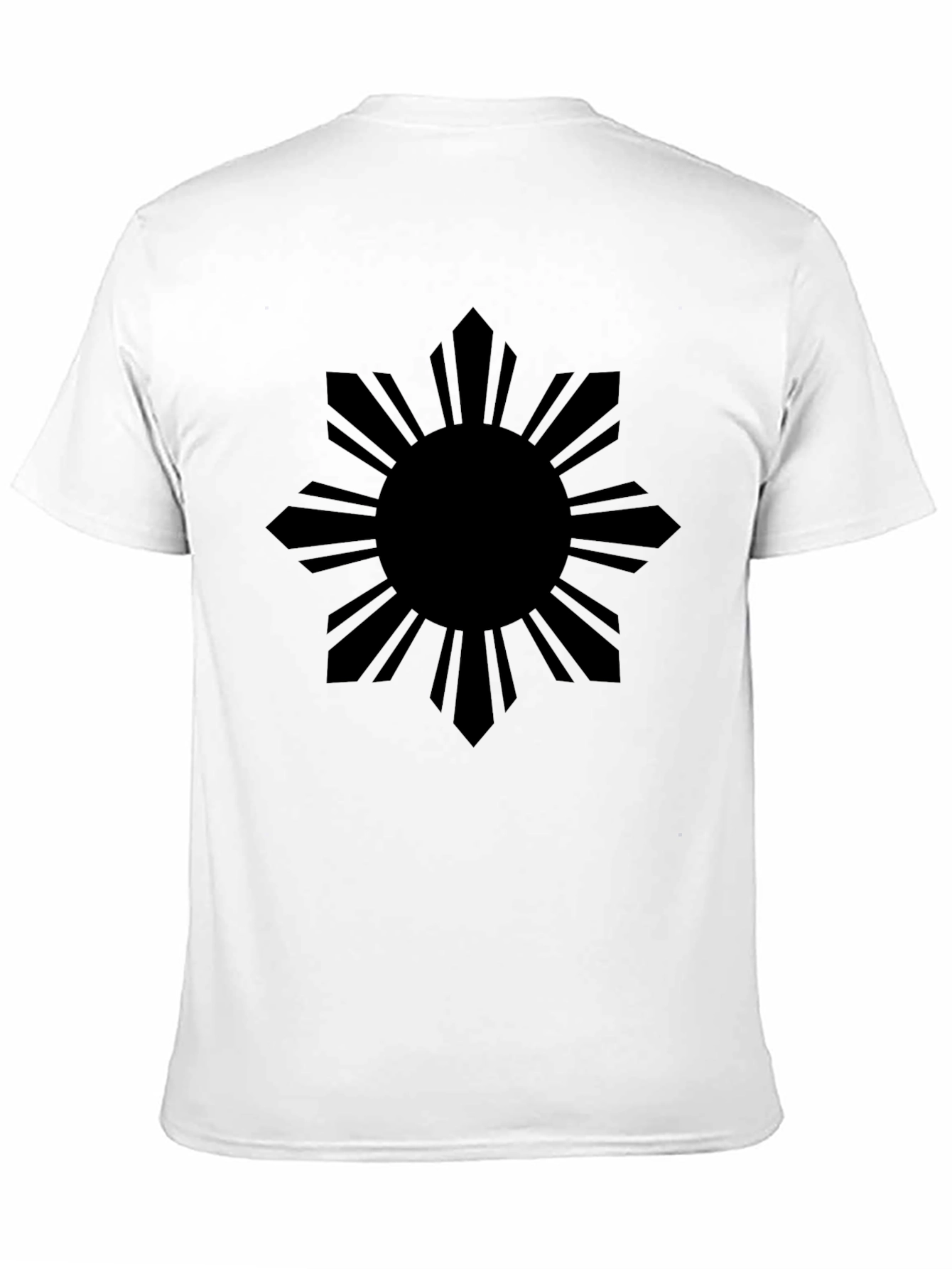 Philippine Sun Graphic Tee - Black Cotton Shirt