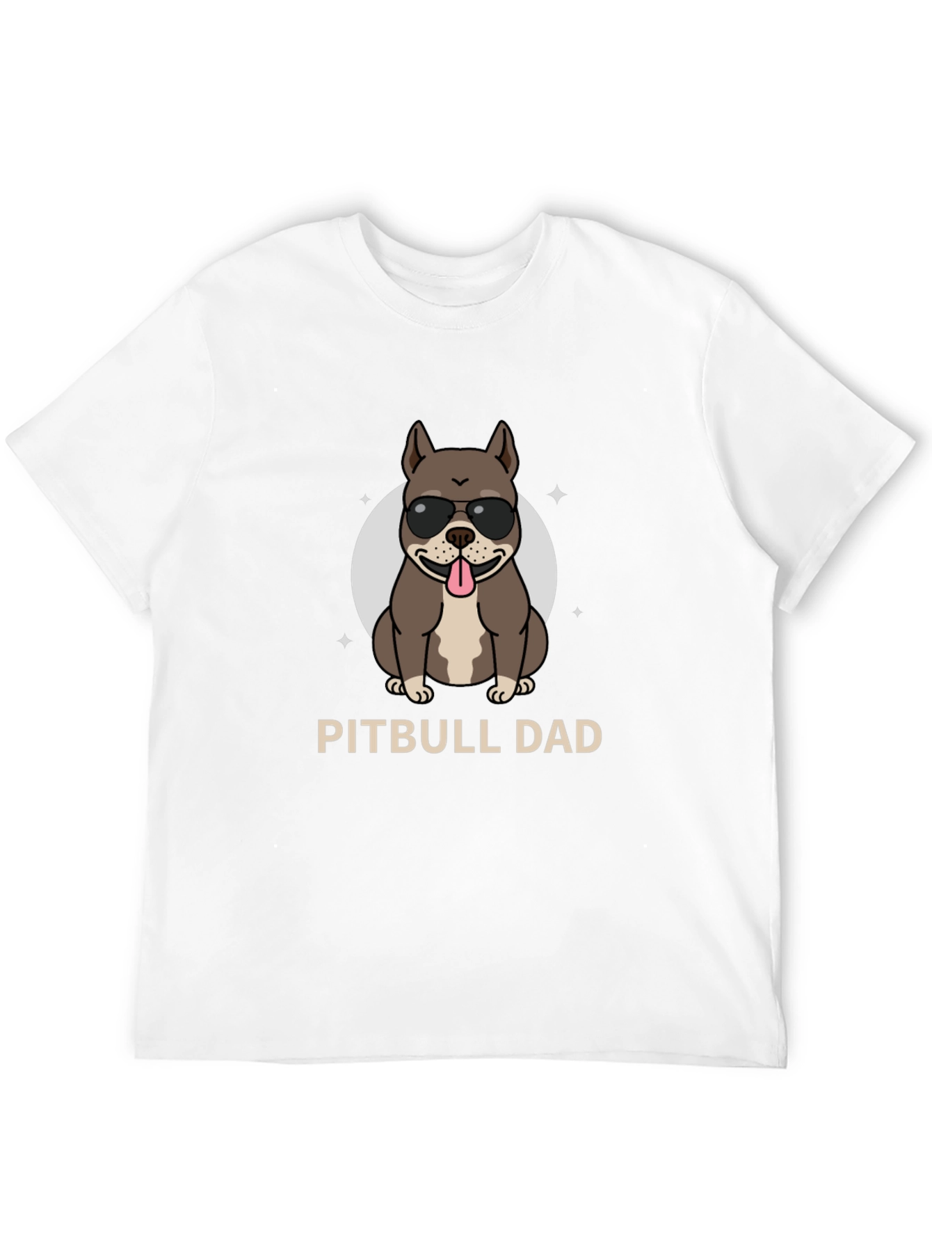 Pitbull Dad Graphic Tee - Cool Dog Lover Shirt