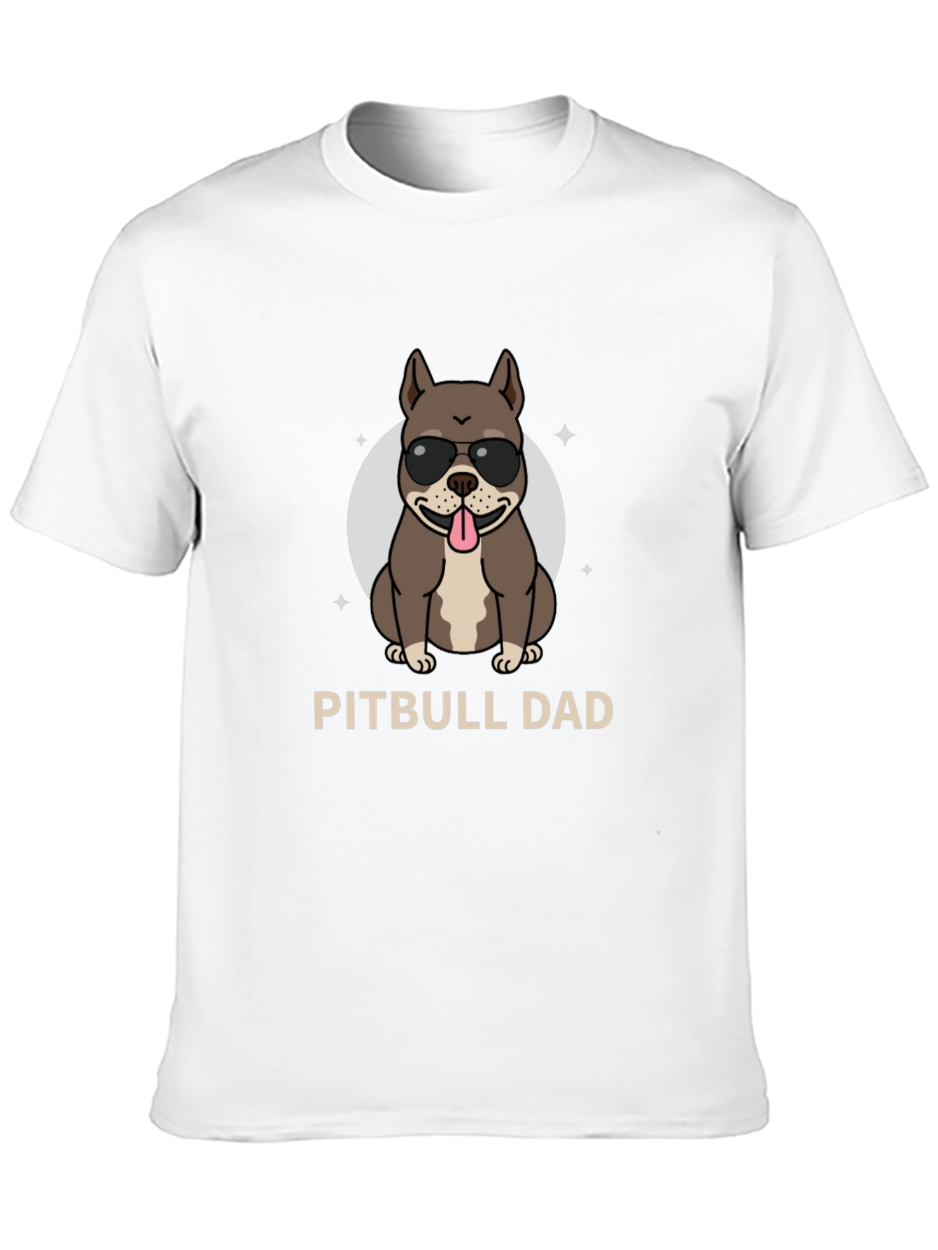 Pitbull Dad Graphic Tee - Cool Dog Lover Shirt