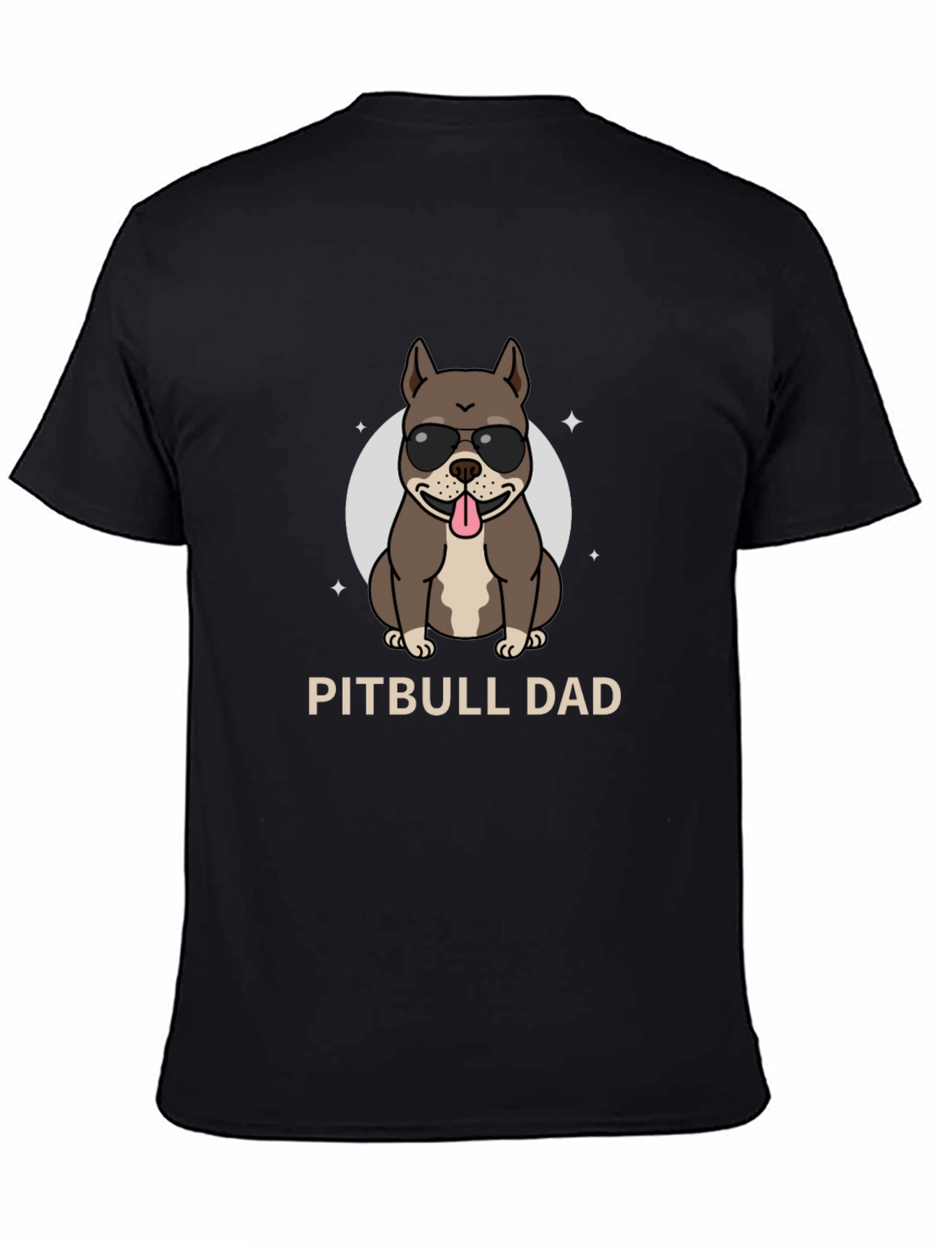 Pitbull Dad Graphic Tee - Cool Dog Lover Shirt