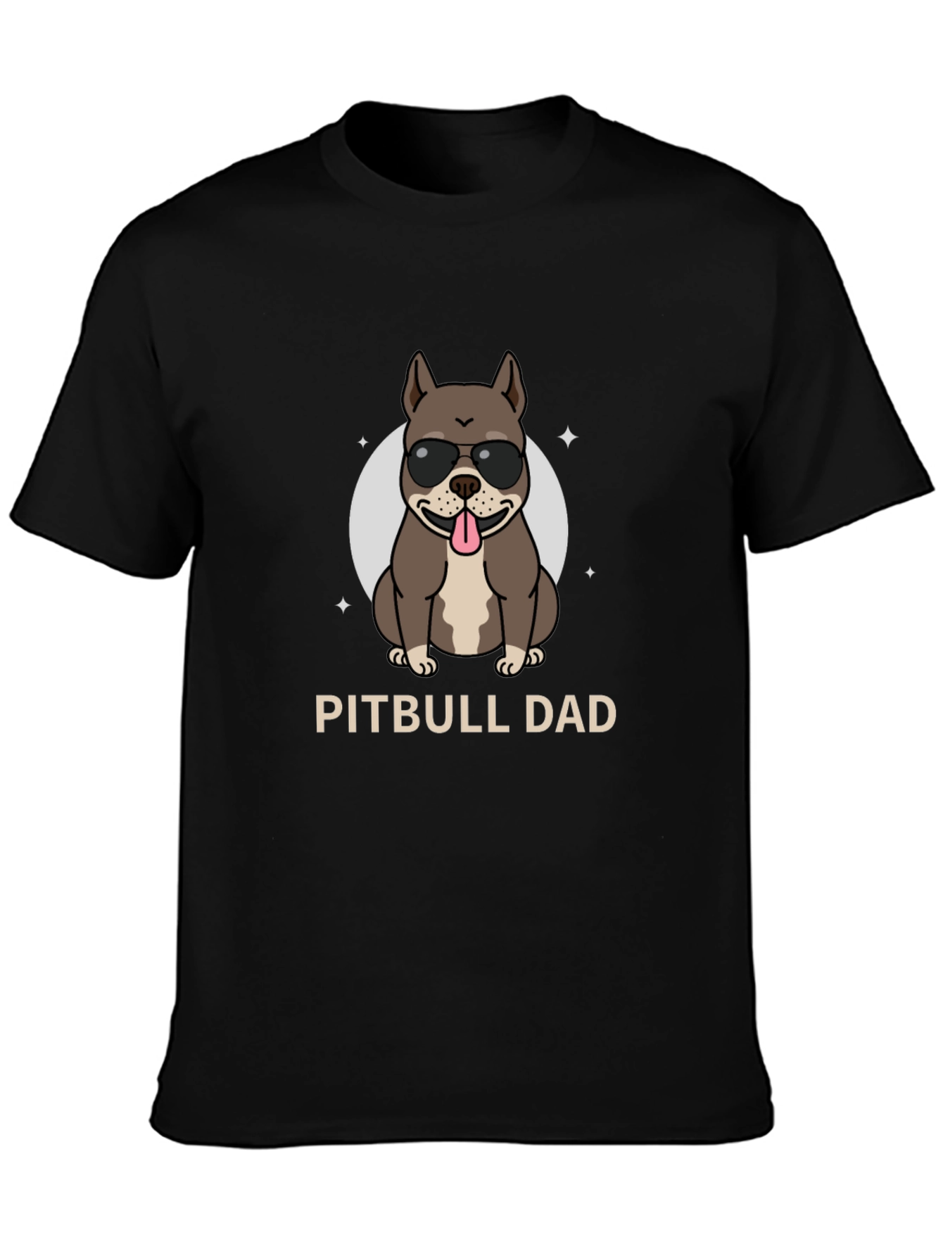 Pitbull Dad Graphic Tee - Cool Dog Lover Shirt