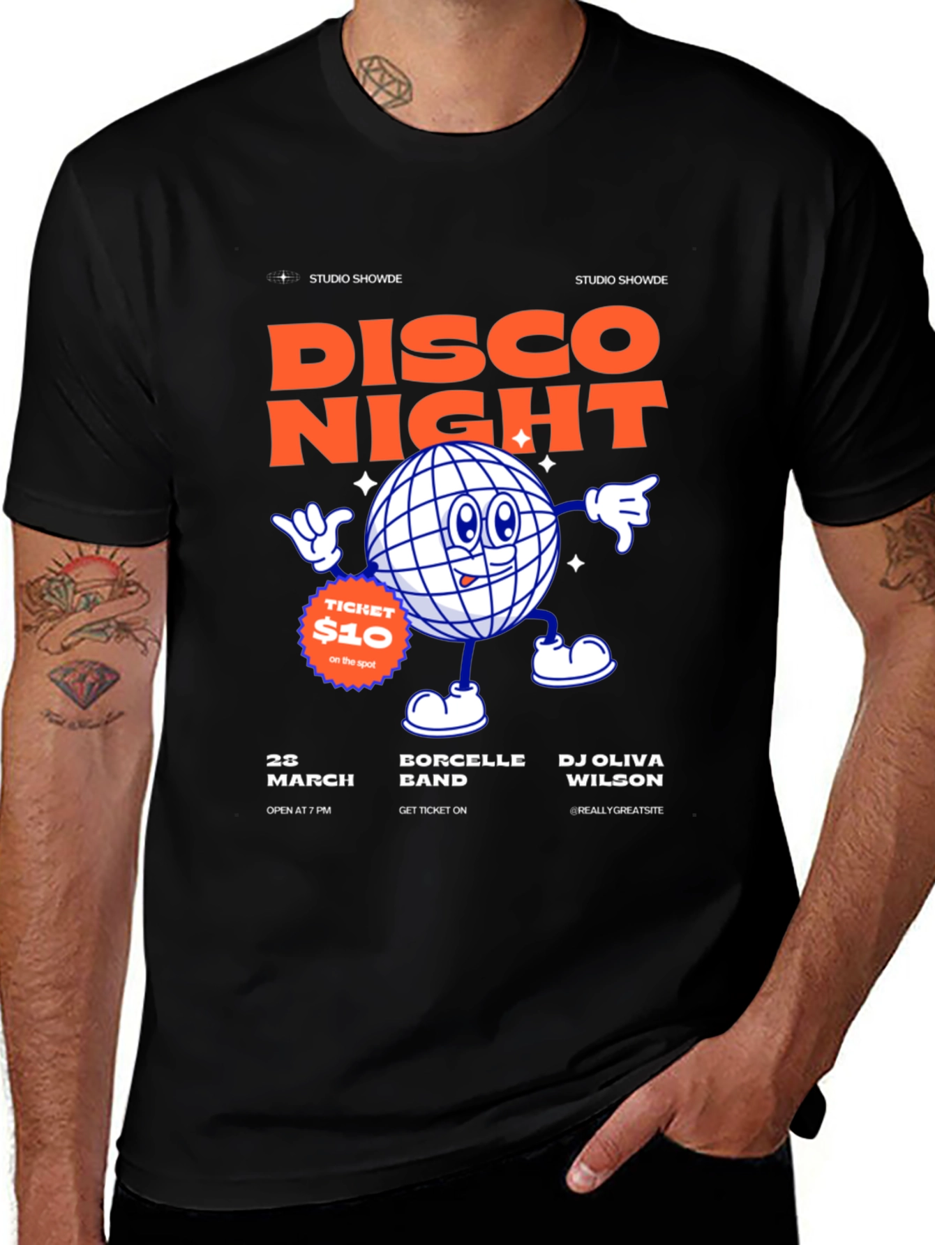 Disco Night T-Shirt - Studio Showde