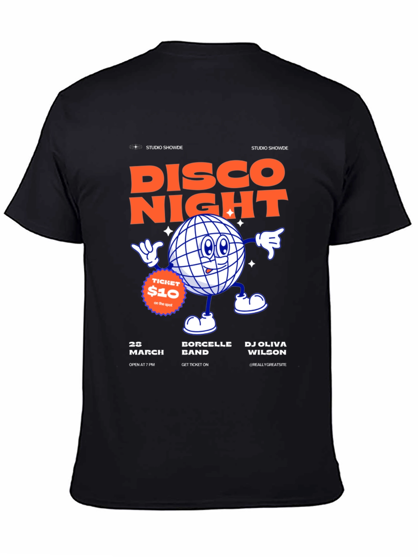 Disco Night T-Shirt - Studio Showde