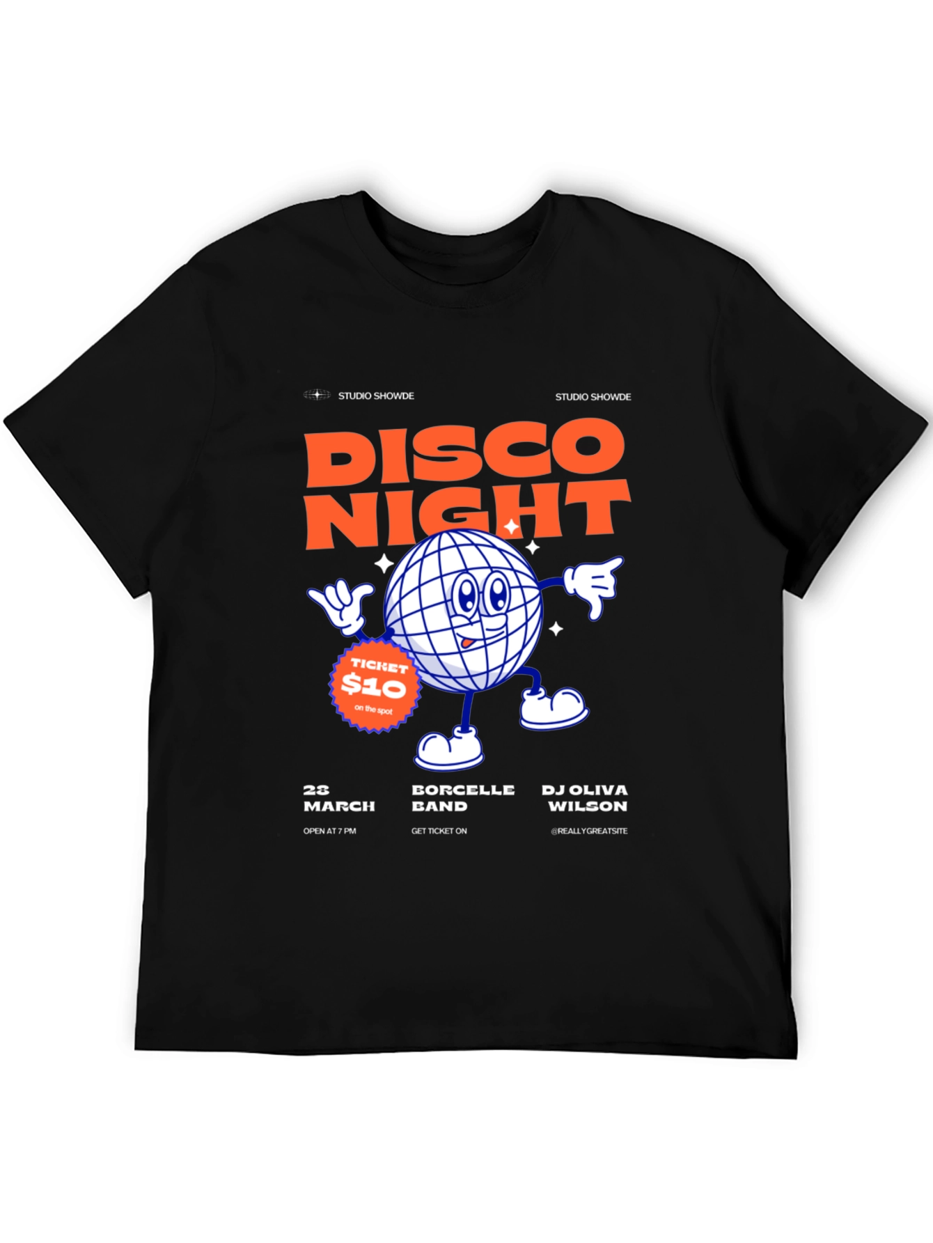 Disco Night T-Shirt - Studio Showde