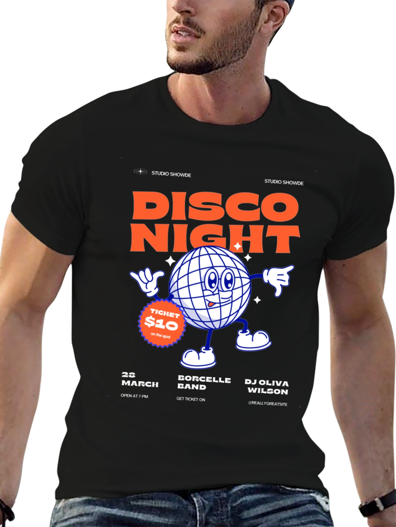 Disco Night T-Shirt - Studio Showde