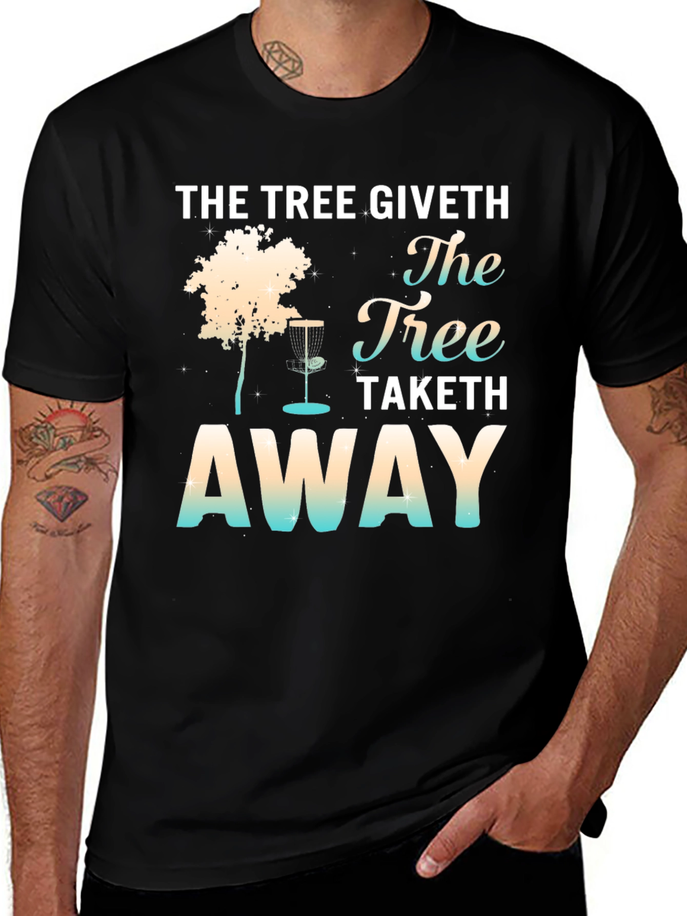 The Tree Giveth Disk Golf T-Shirt