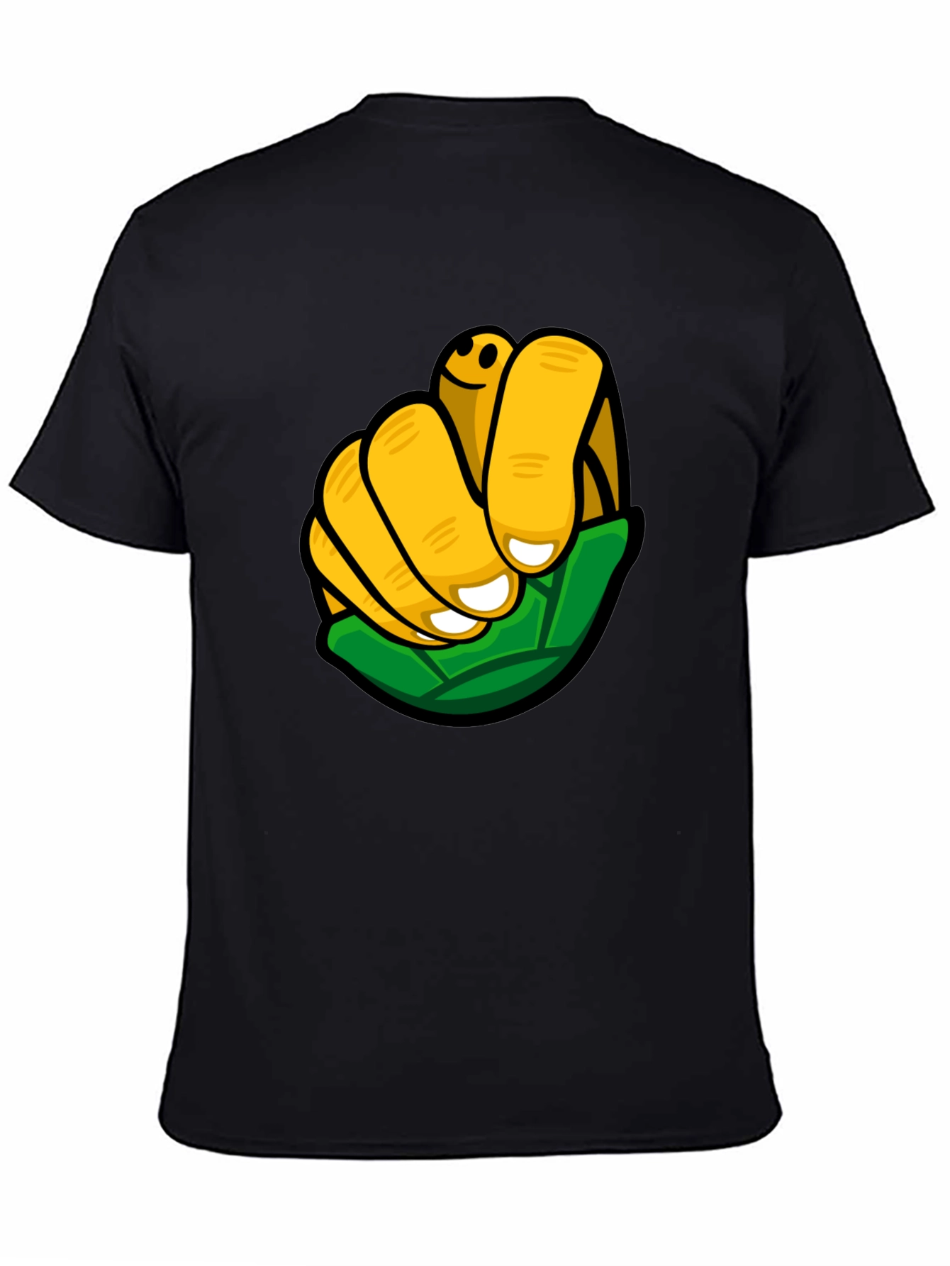 Funky Graphic Print Black T-Shirt