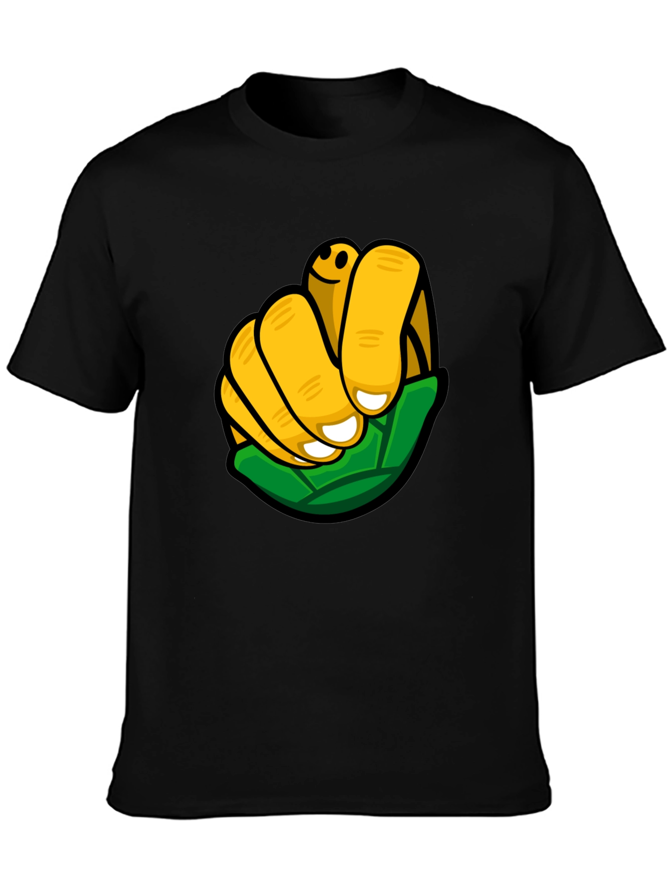 Funky Graphic Print Black T-Shirt