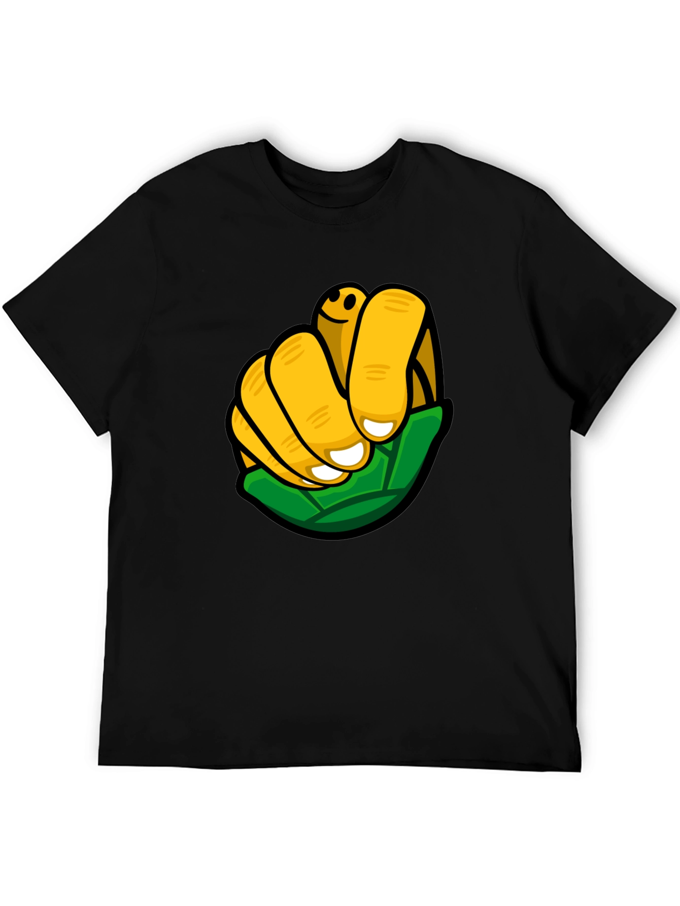 Funky Graphic Print Black T-Shirt