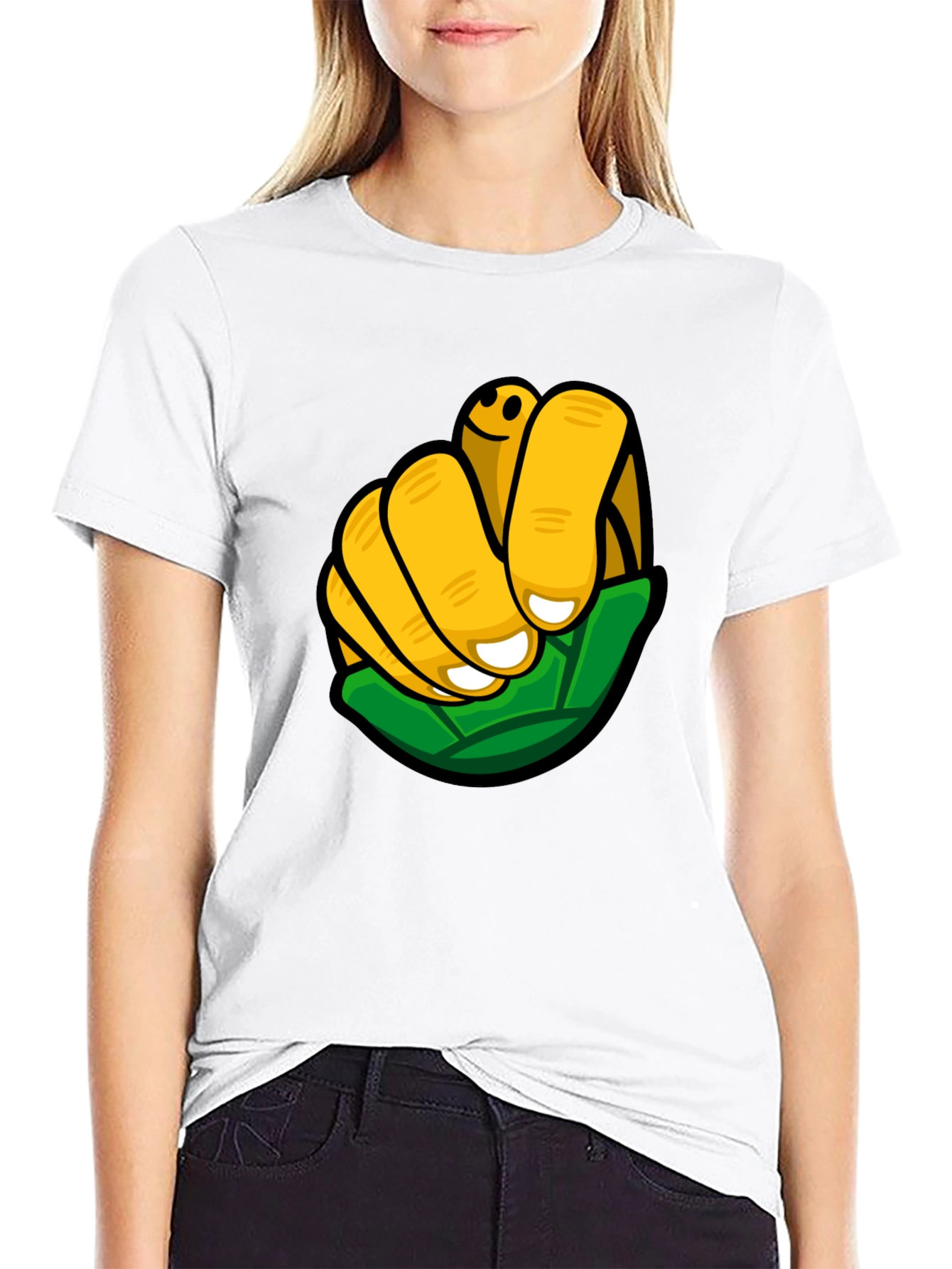 Funky Graphic Print Black T-Shirt