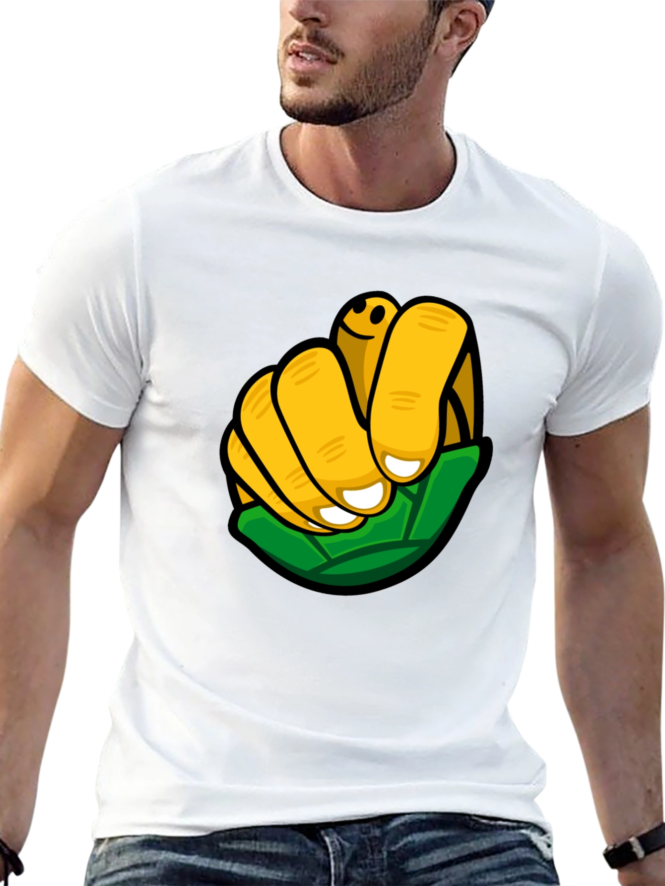 Funky Graphic Print Black T-Shirt
