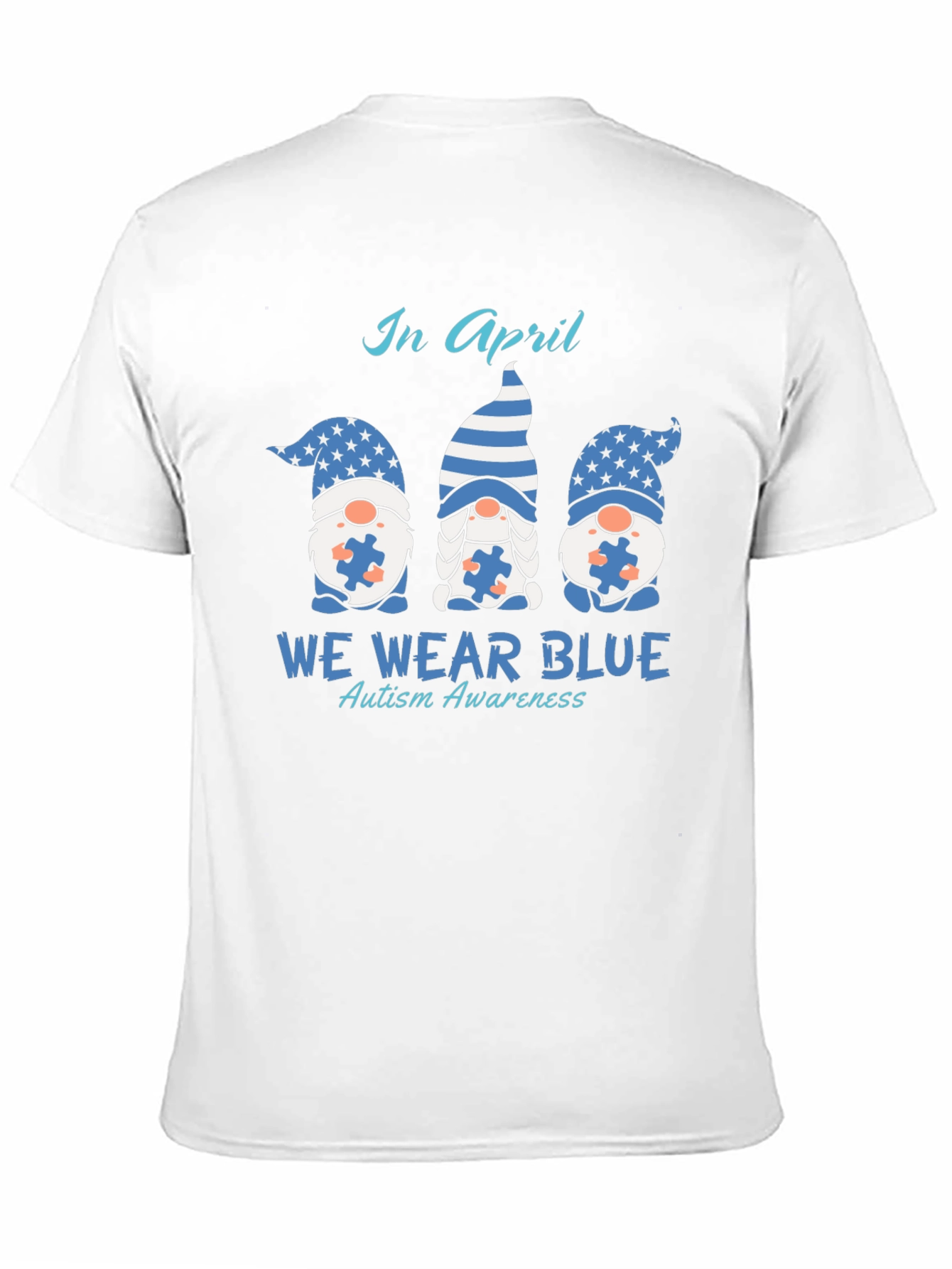 Autism Awareness T-Shirt - We Wear Blue in April