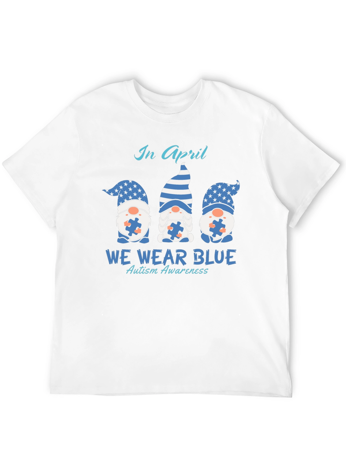 Autism Awareness T-Shirt - We Wear Blue in April