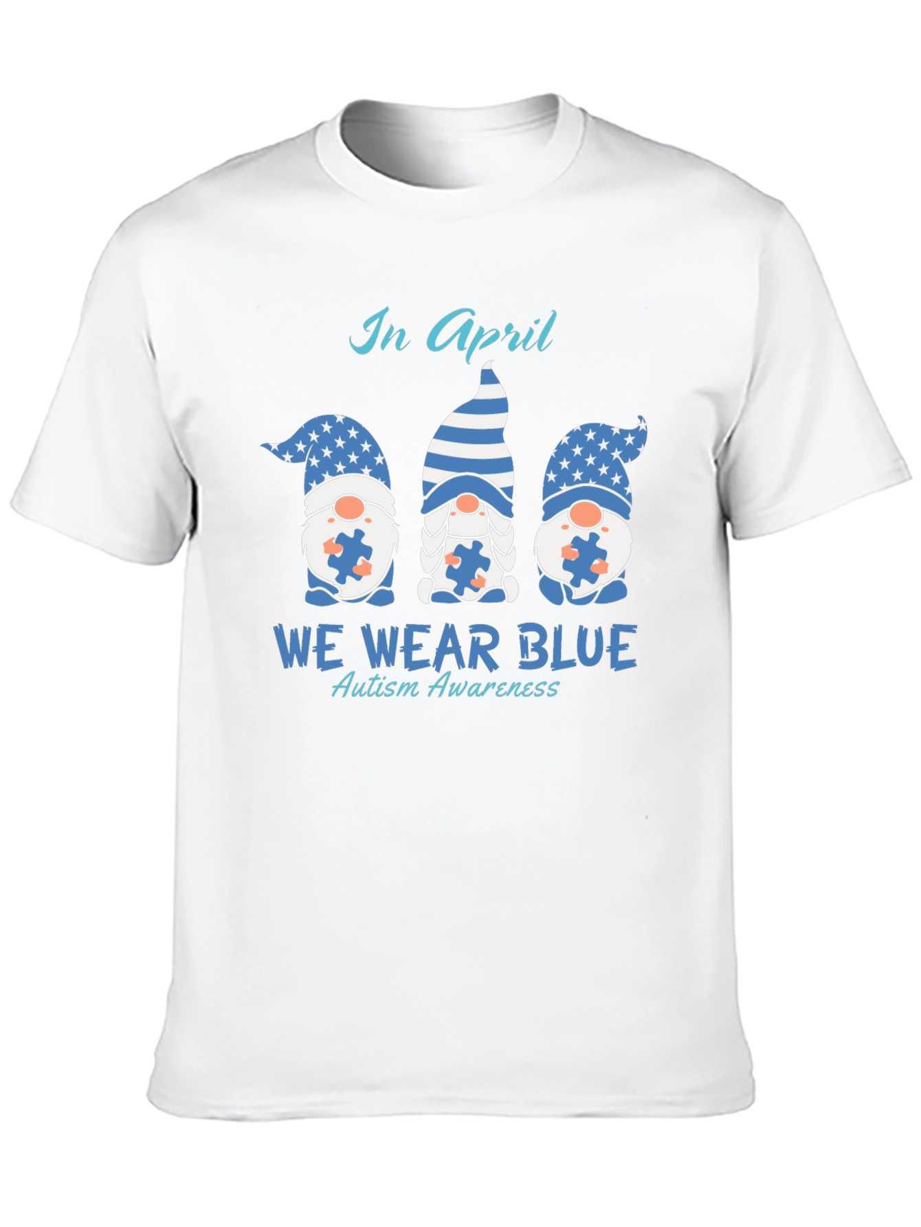 Autism Awareness T-Shirt - We Wear Blue in April