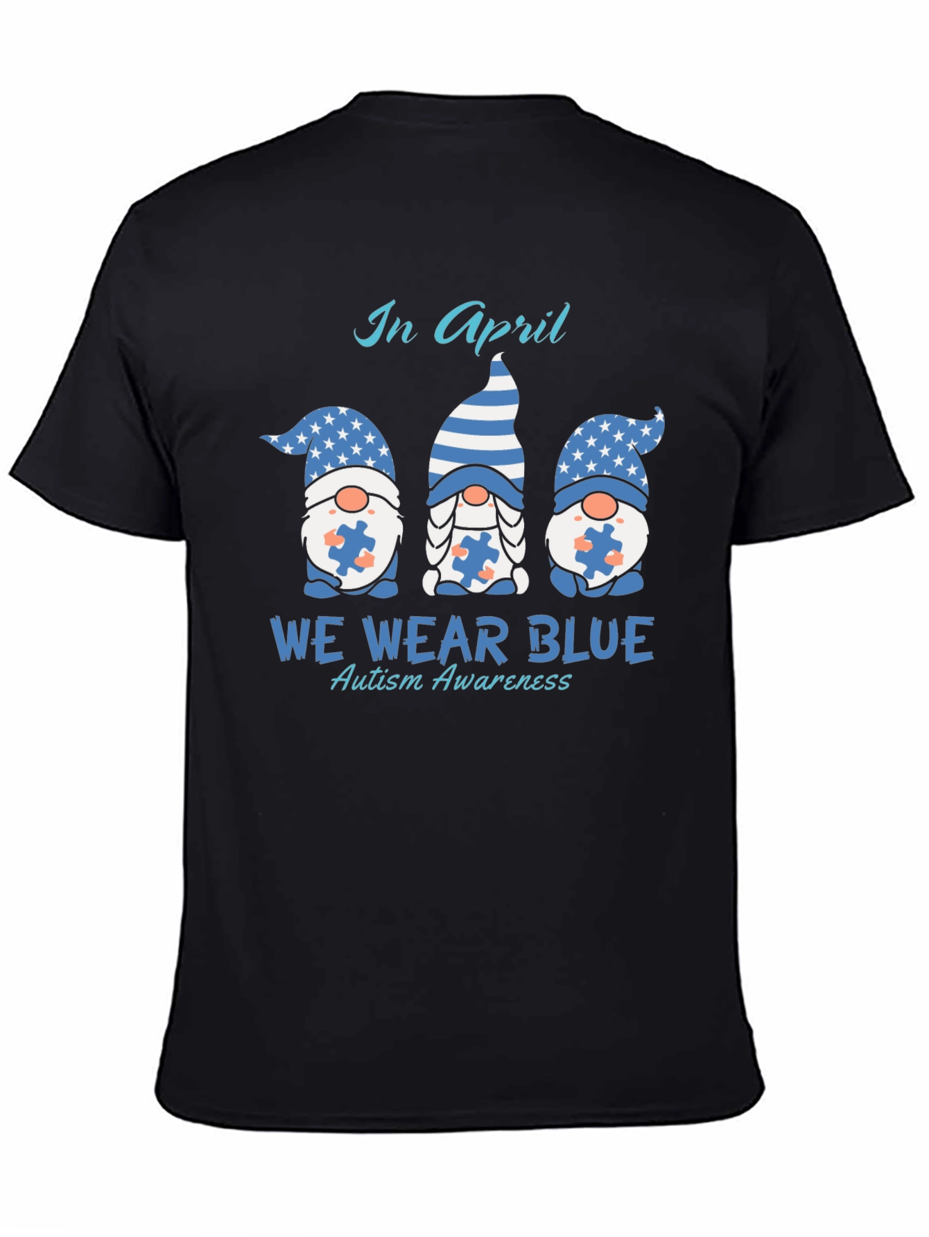 Autism Awareness T-Shirt - We Wear Blue in April
