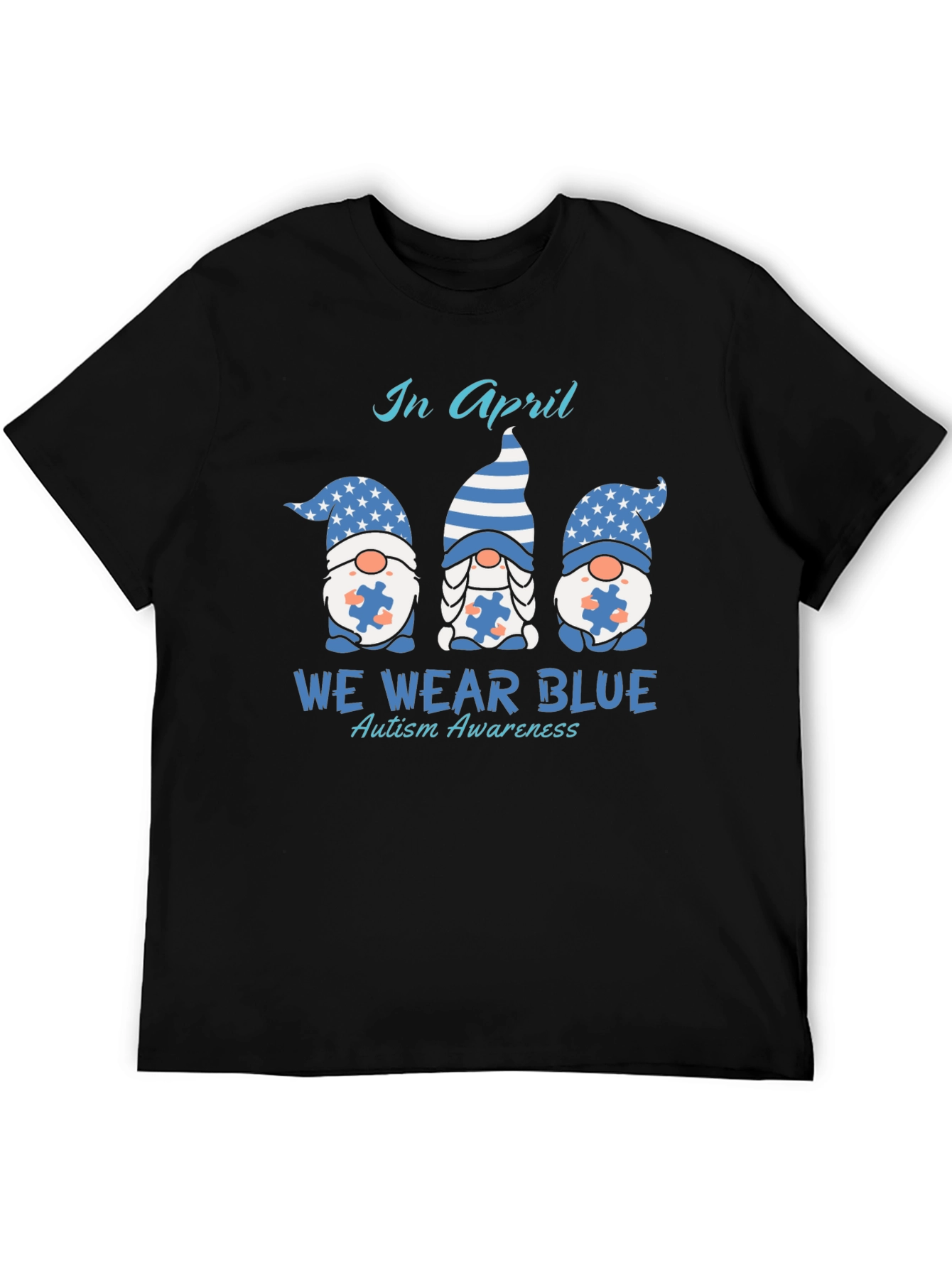 Autism Awareness T-Shirt - We Wear Blue in April