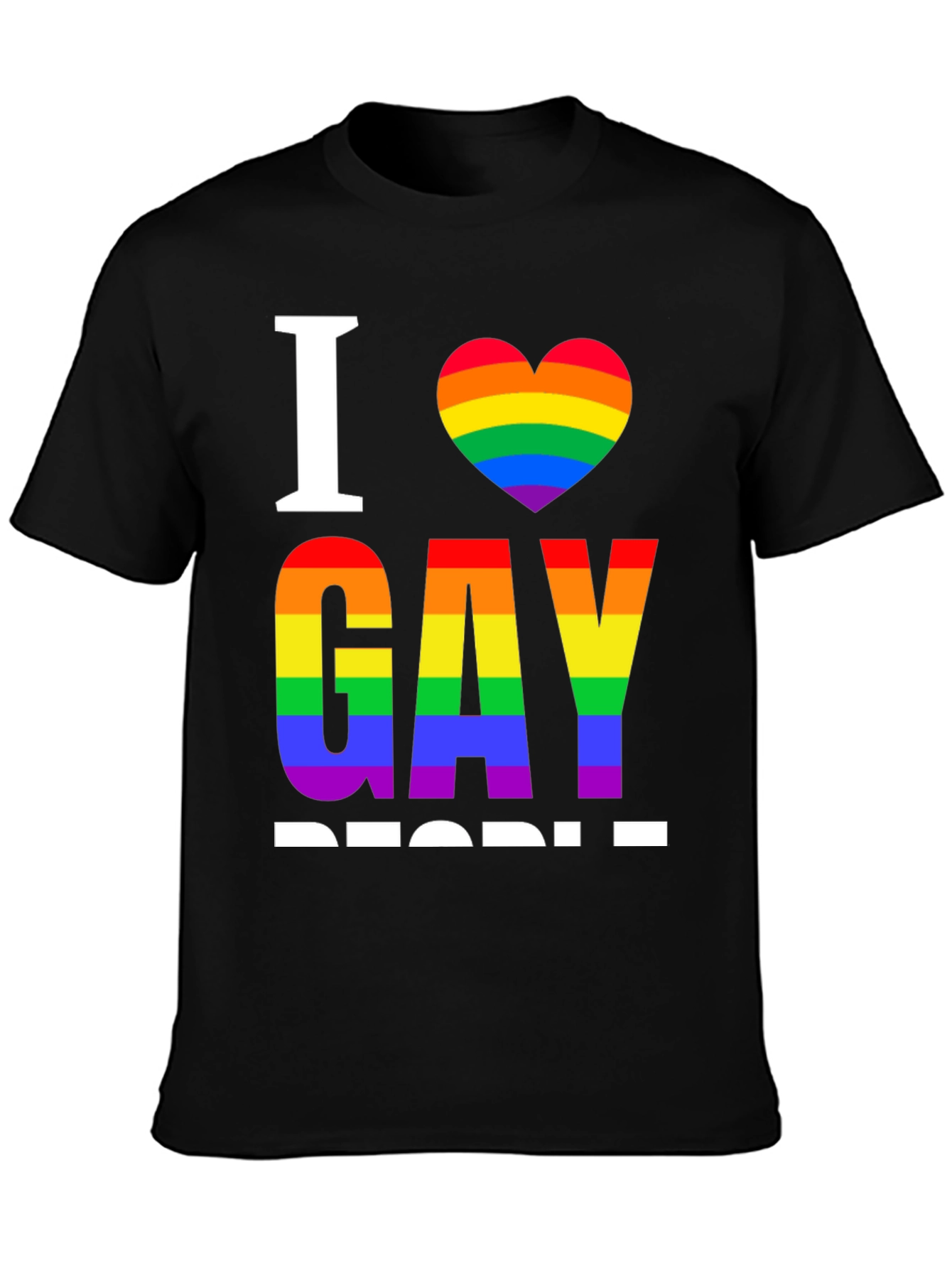 I Heart Gay People Rainbow Pride T-Shirt