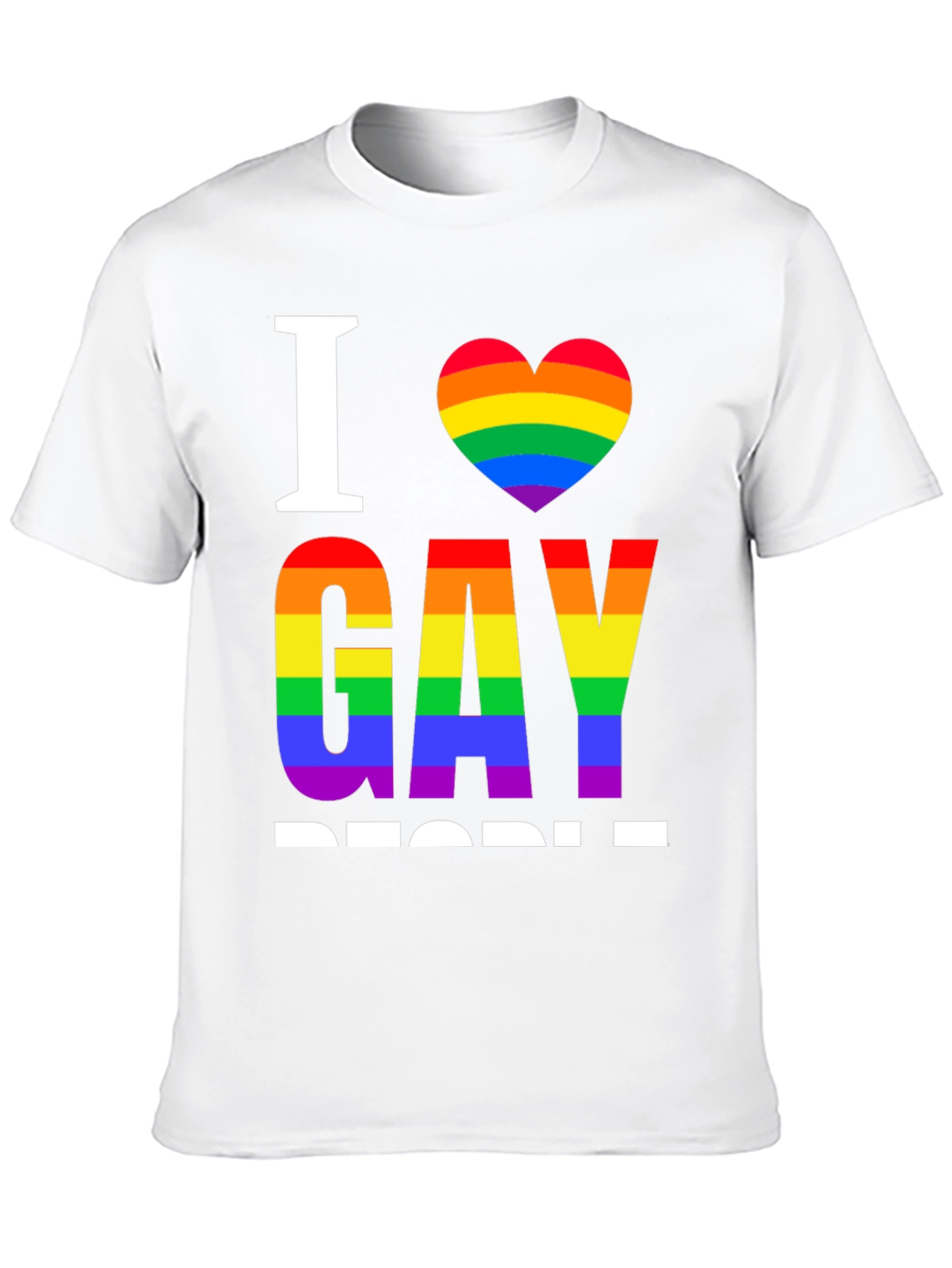 I Heart Gay People Rainbow Pride T-Shirt