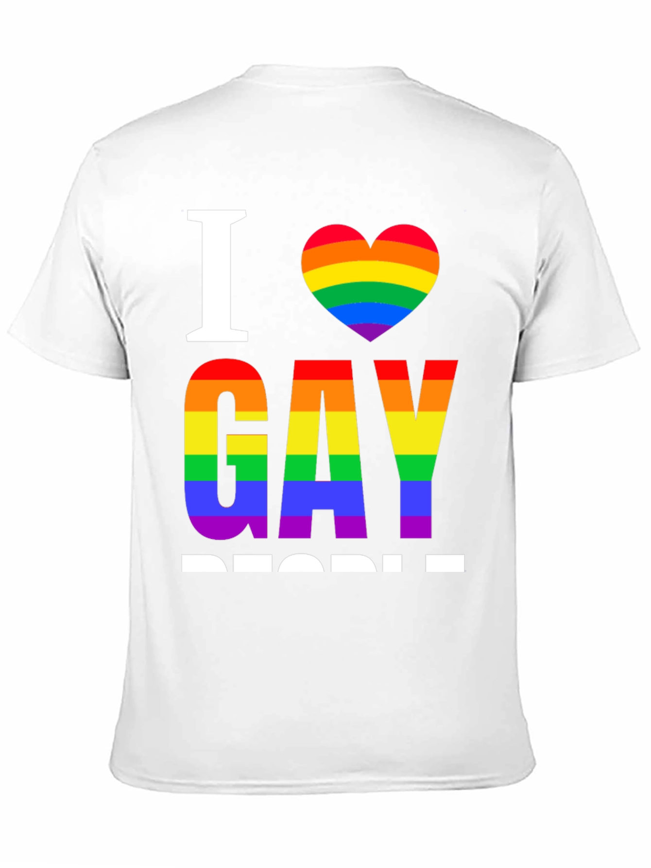 I Heart Gay People Rainbow Pride T-Shirt