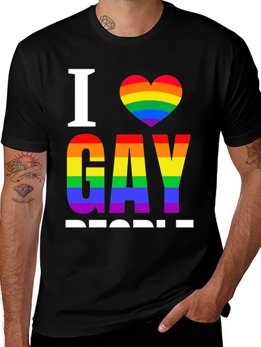 I Heart Gay People Rainbow Pride T-Shirt